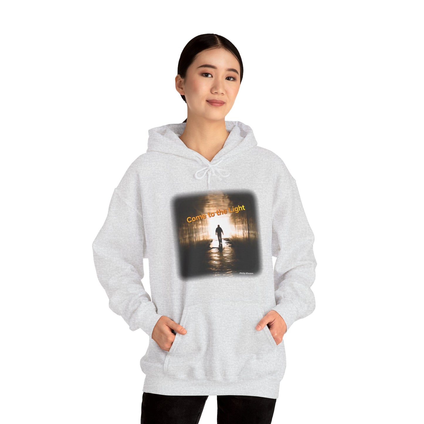 Music Lover Hoodie with 'Come to the Light' Lyrics and Album Cover