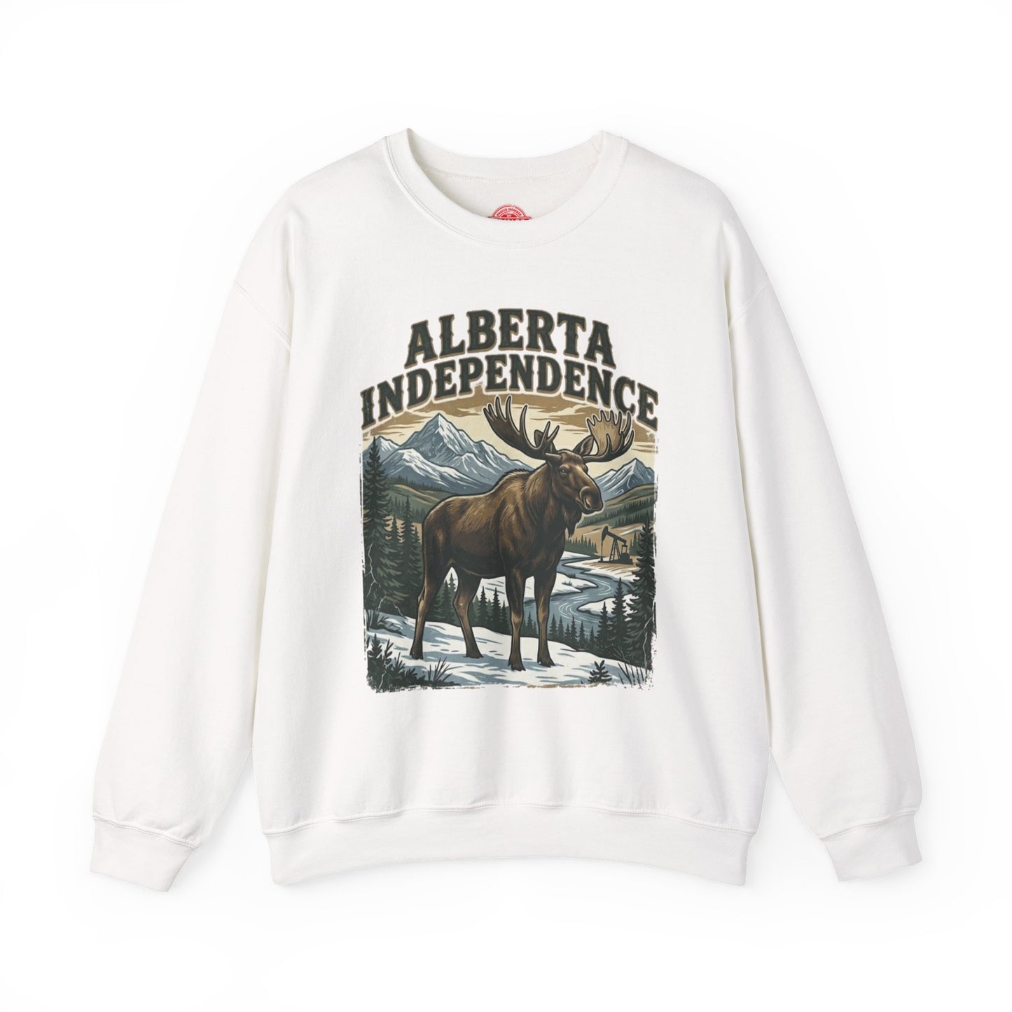 Alberta Independence Bull Moose Sweatshirt — Support Alberta Sovereignty