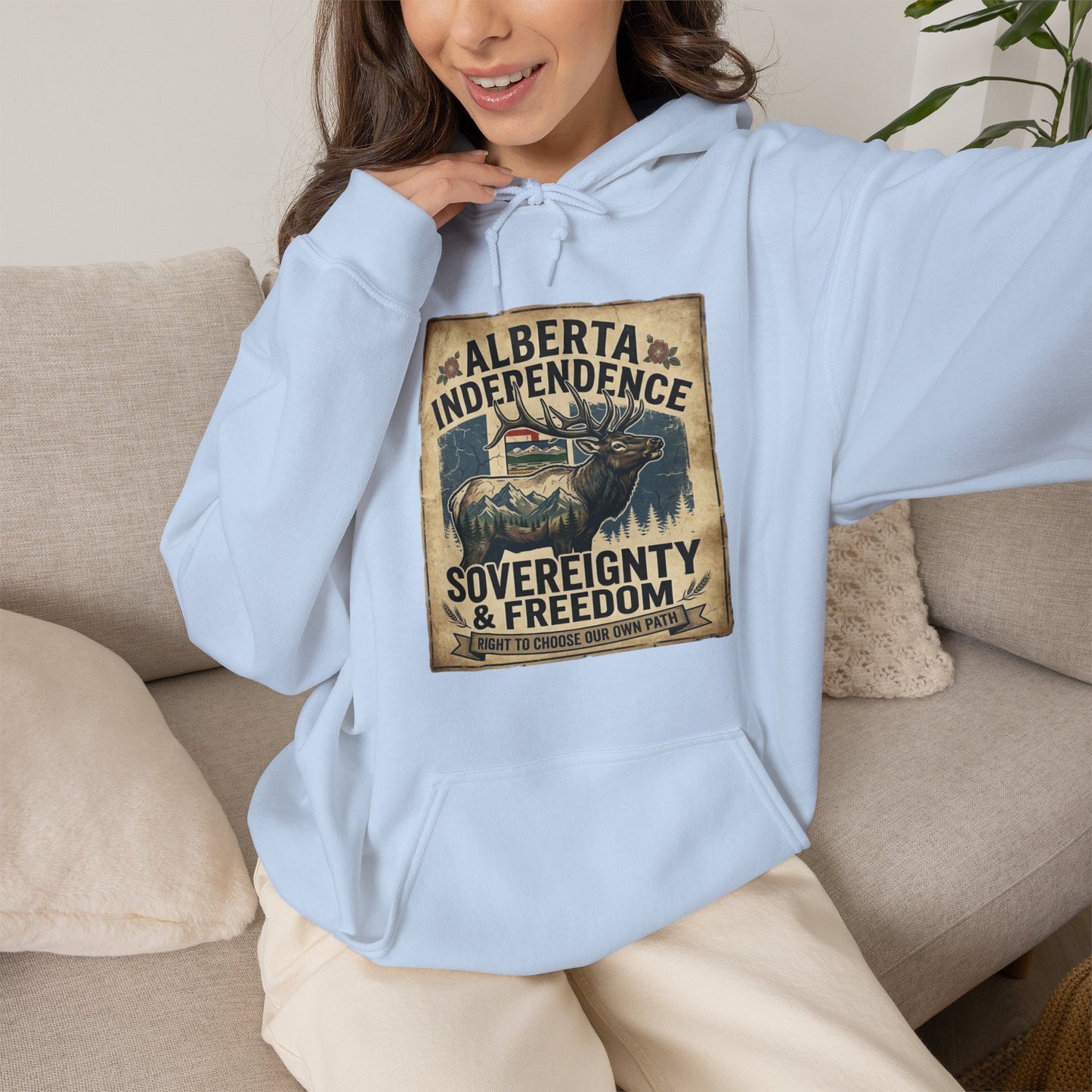 Alberta Independence Hoodie — Bull Elk