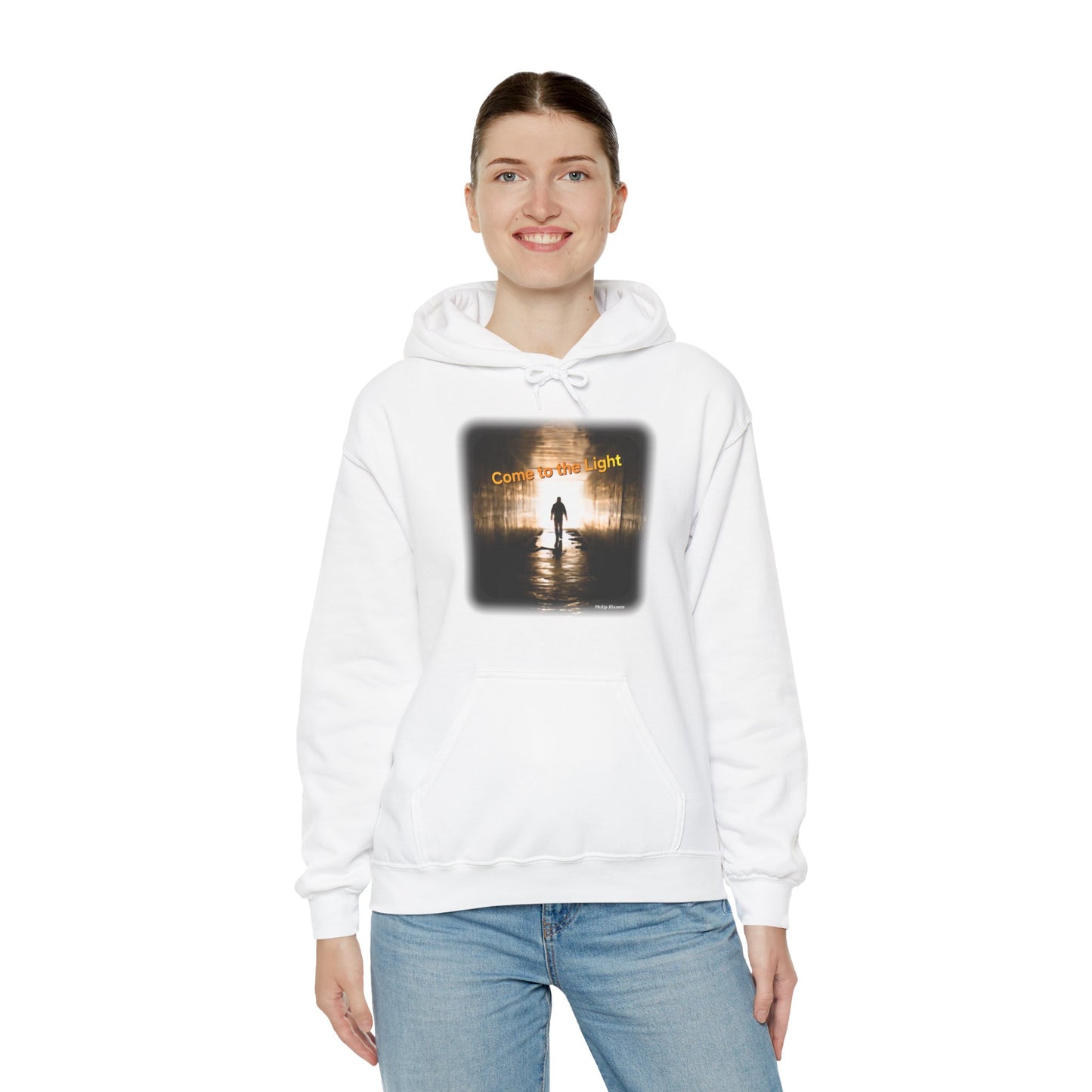 Music Lover Hoodie with 'Come to the Light' Lyrics and Album Cover