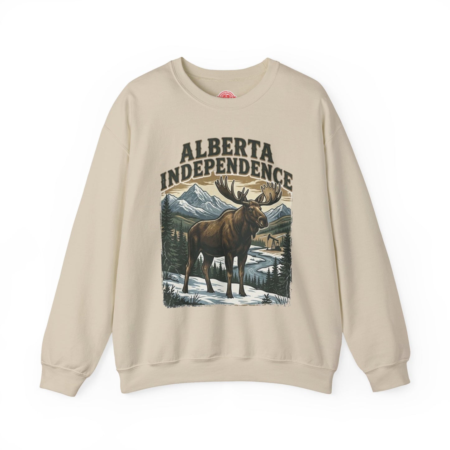 Alberta Independence Bull Moose Sweatshirt — Support Alberta Sovereignty