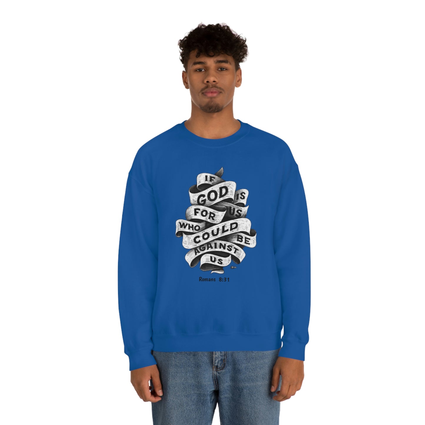 If God Is For Us Unisex Heavy Blend™ Crewneck Sweatshirt