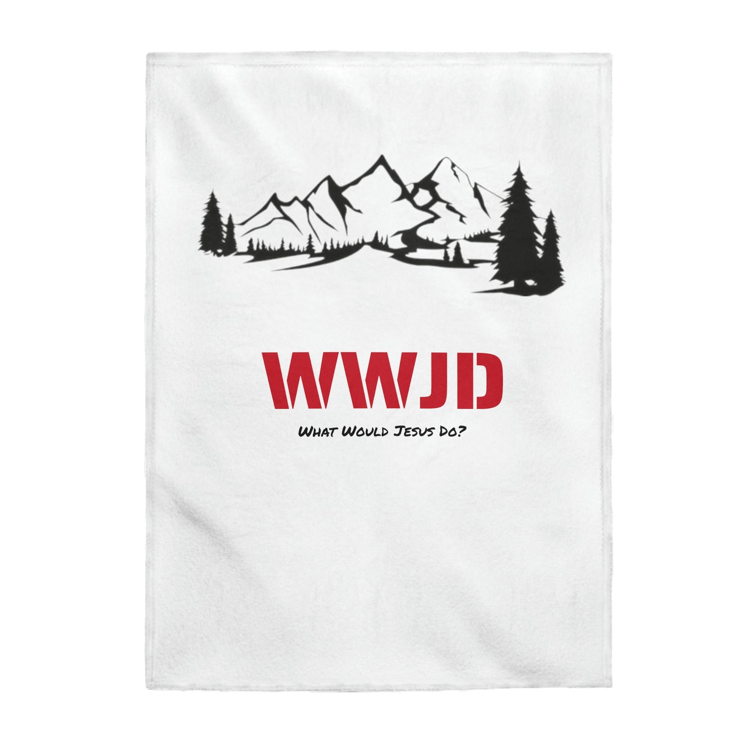 WWJD Velveteen Plush Blanket