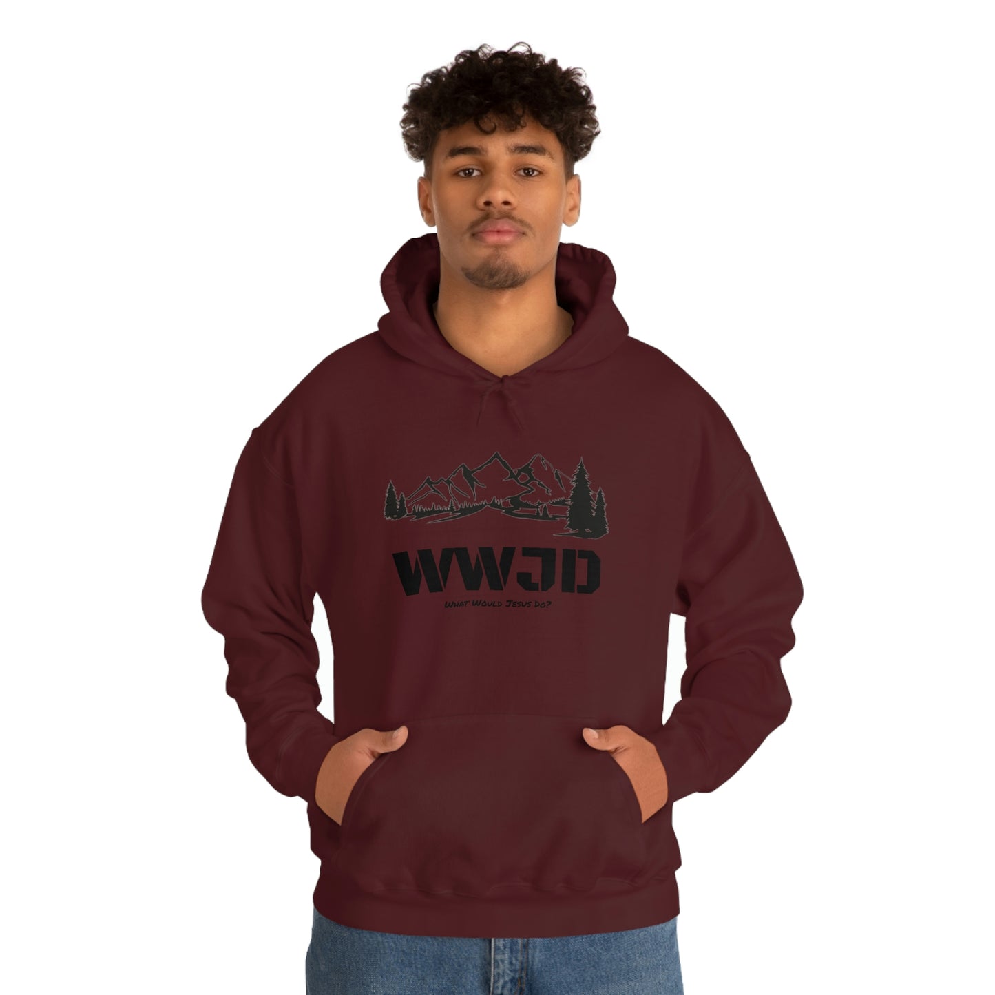 WWJD Unisex Heavy Blend™ Hooded Sweatshirt