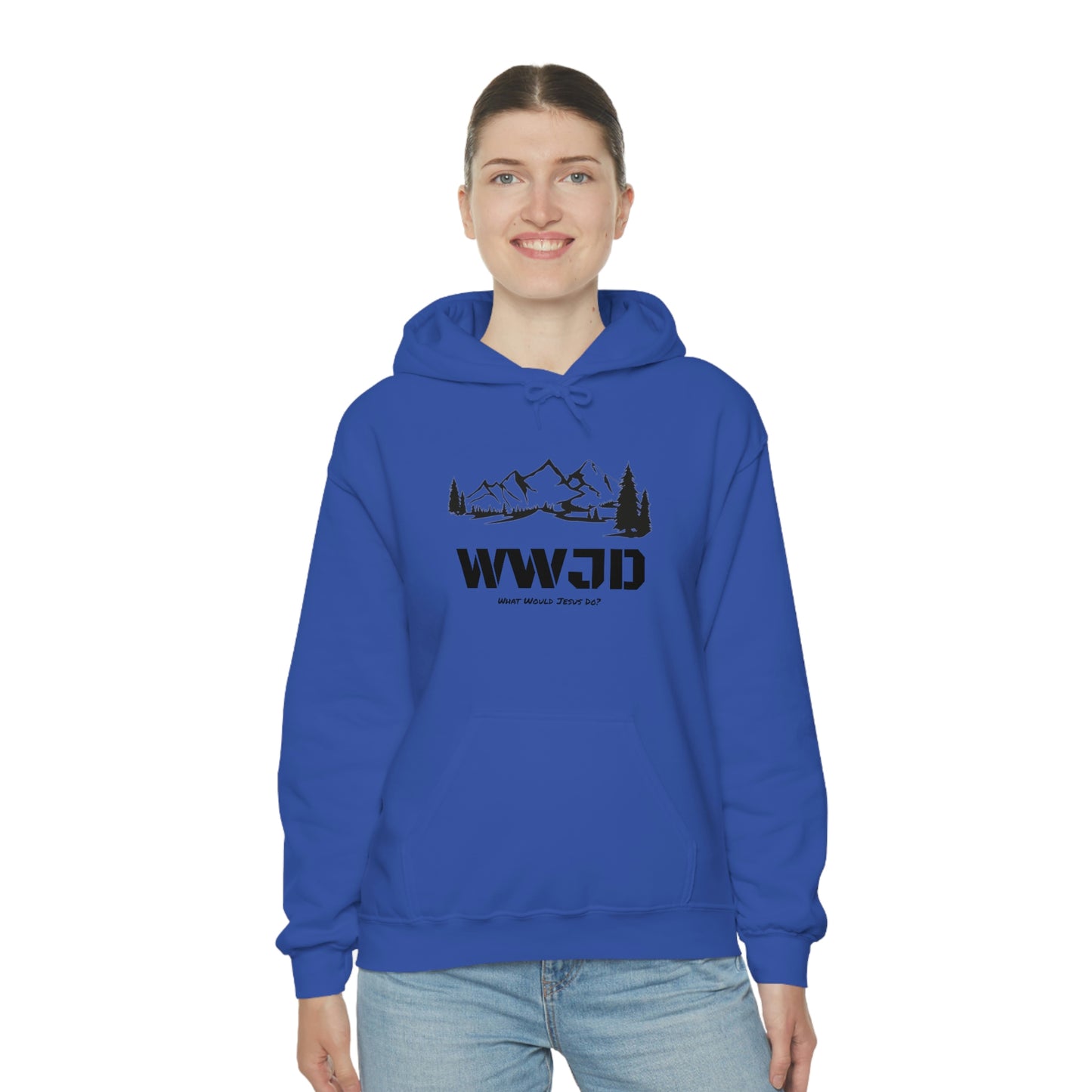 WWJD Unisex Heavy Blend™ Hooded Sweatshirt