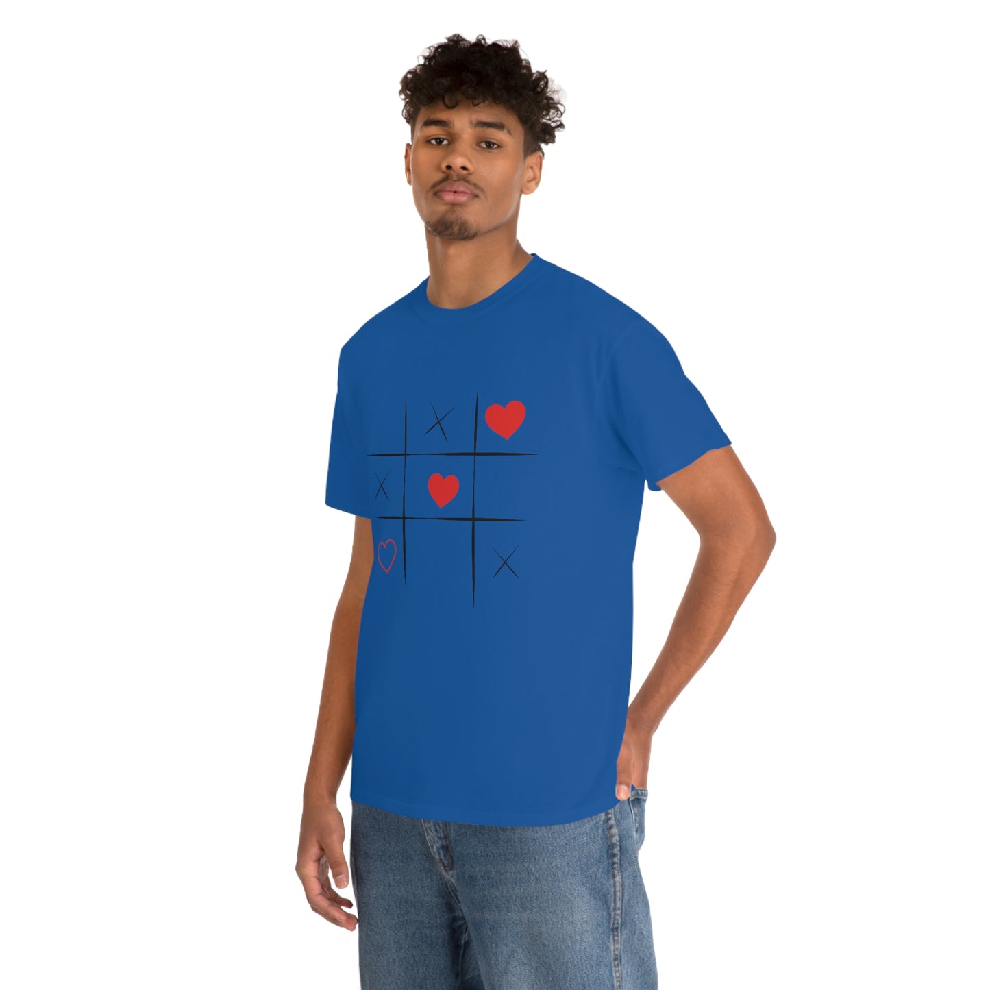 X & Hearts Unisex Heavy Cotton Tee