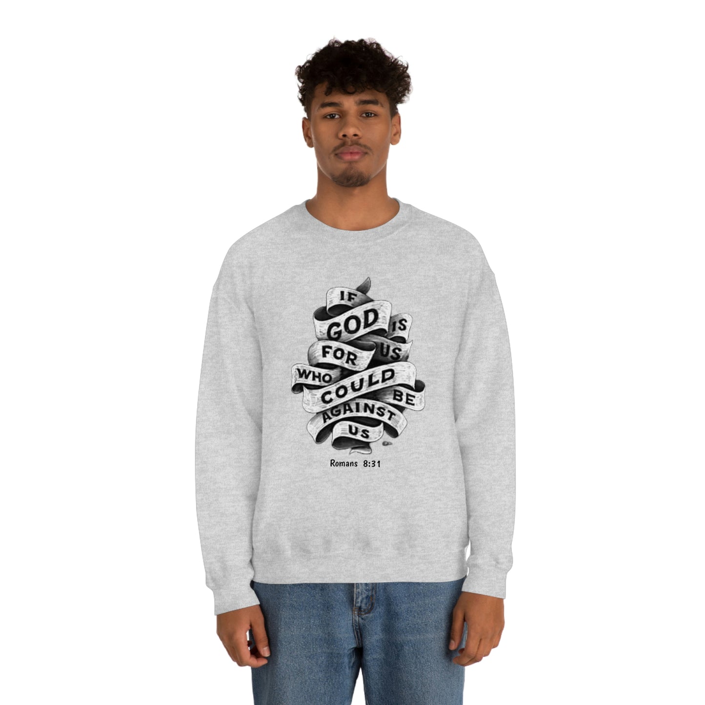 If God Is For Us Unisex Heavy Blend™ Crewneck Sweatshirt