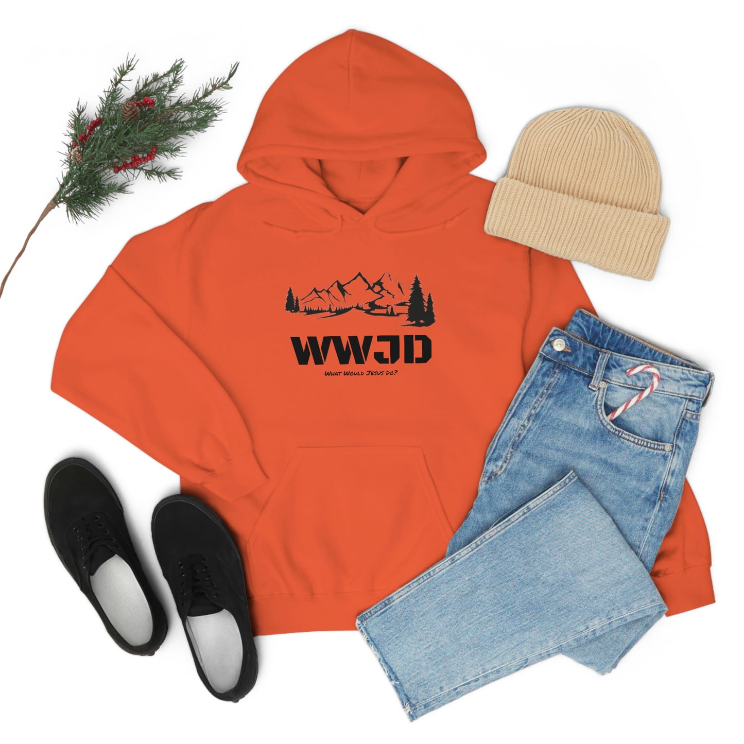 WWJD Unisex Heavy Blend™ Hooded Sweatshirt