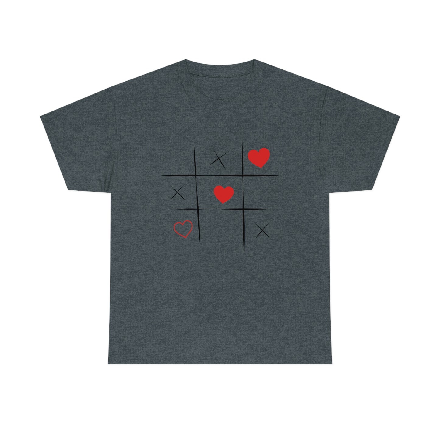 X & Hearts Unisex Heavy Cotton Tee