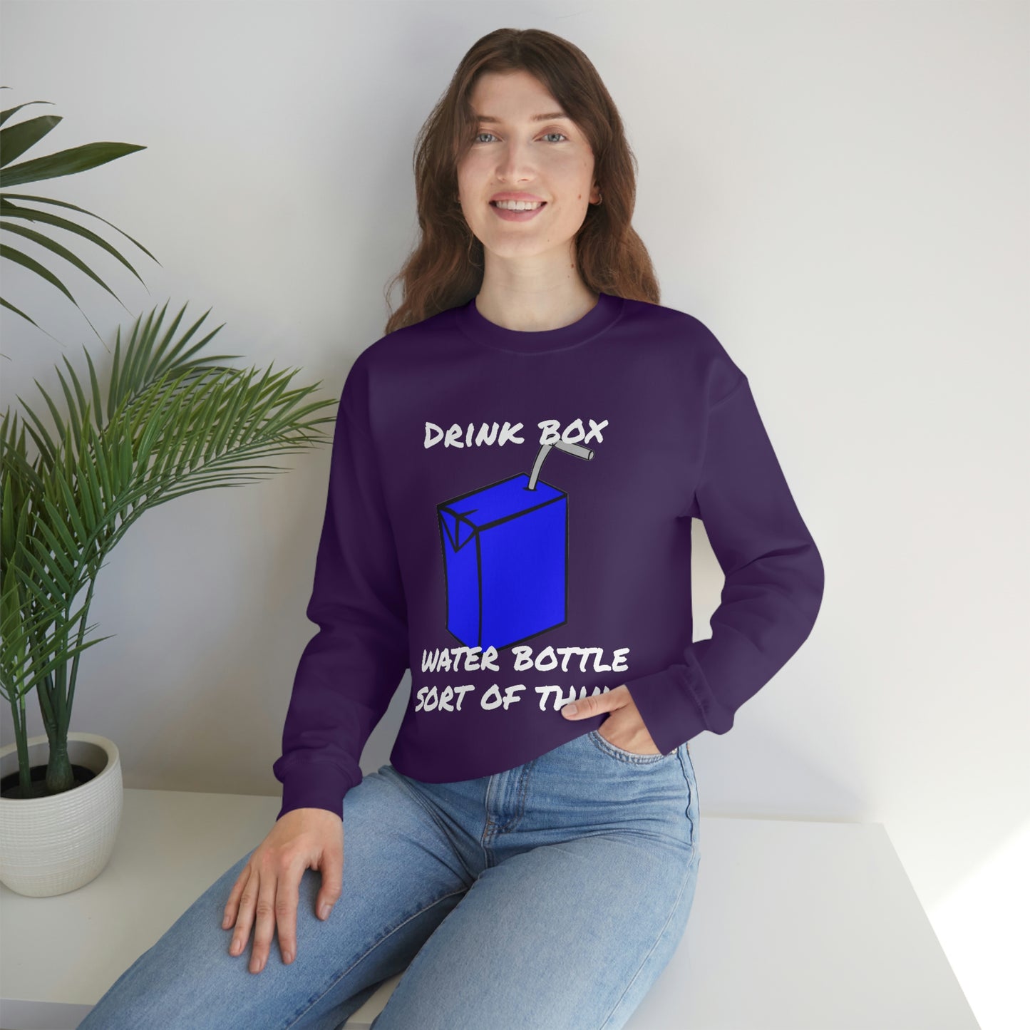 Drink Box Water Bottle Unisex Heavy Blend™ Crewneck Sweatshirt