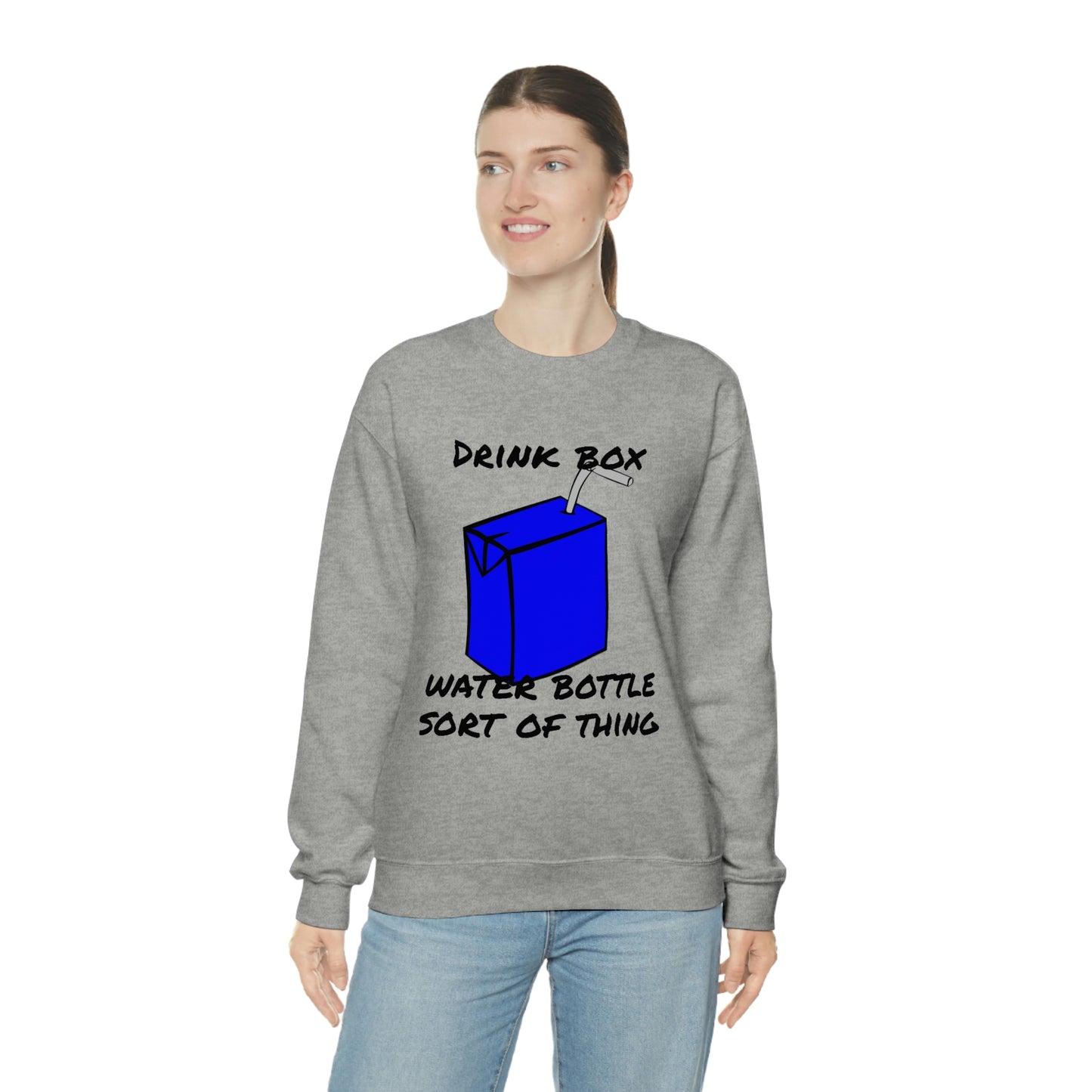 Drink Box Water Bottle Unisex Heavy Blend™ Crewneck Sweatshirt