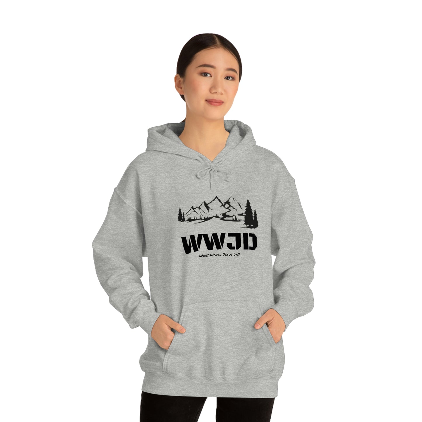 WWJD Unisex Heavy Blend™ Hooded Sweatshirt