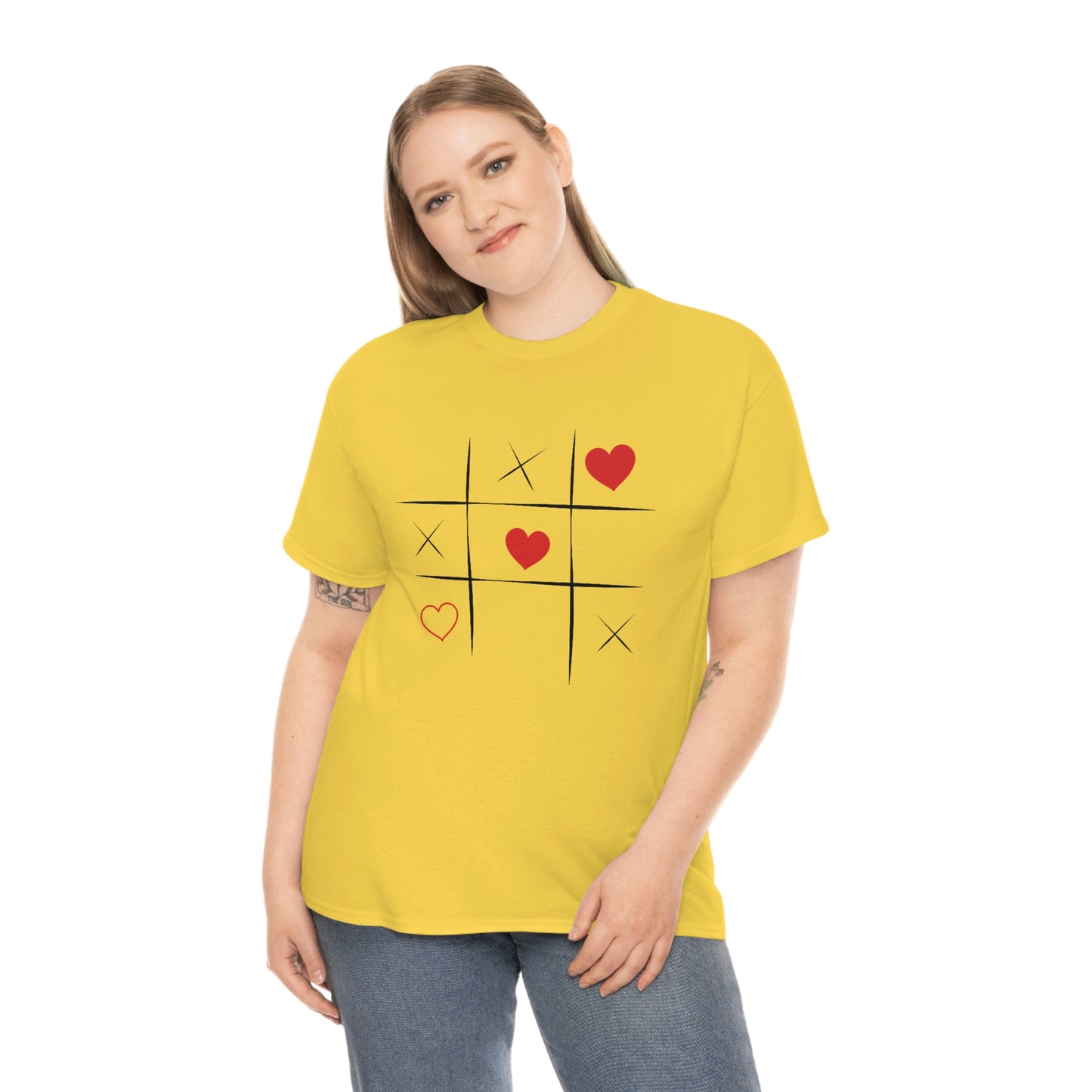 X & Hearts Unisex Heavy Cotton Tee