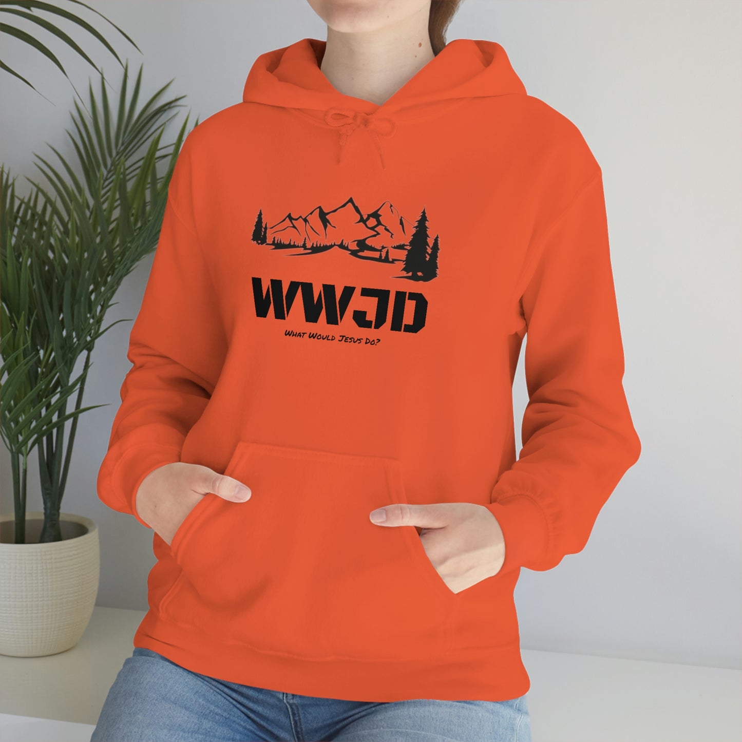 WWJD Unisex Heavy Blend™ Hooded Sweatshirt