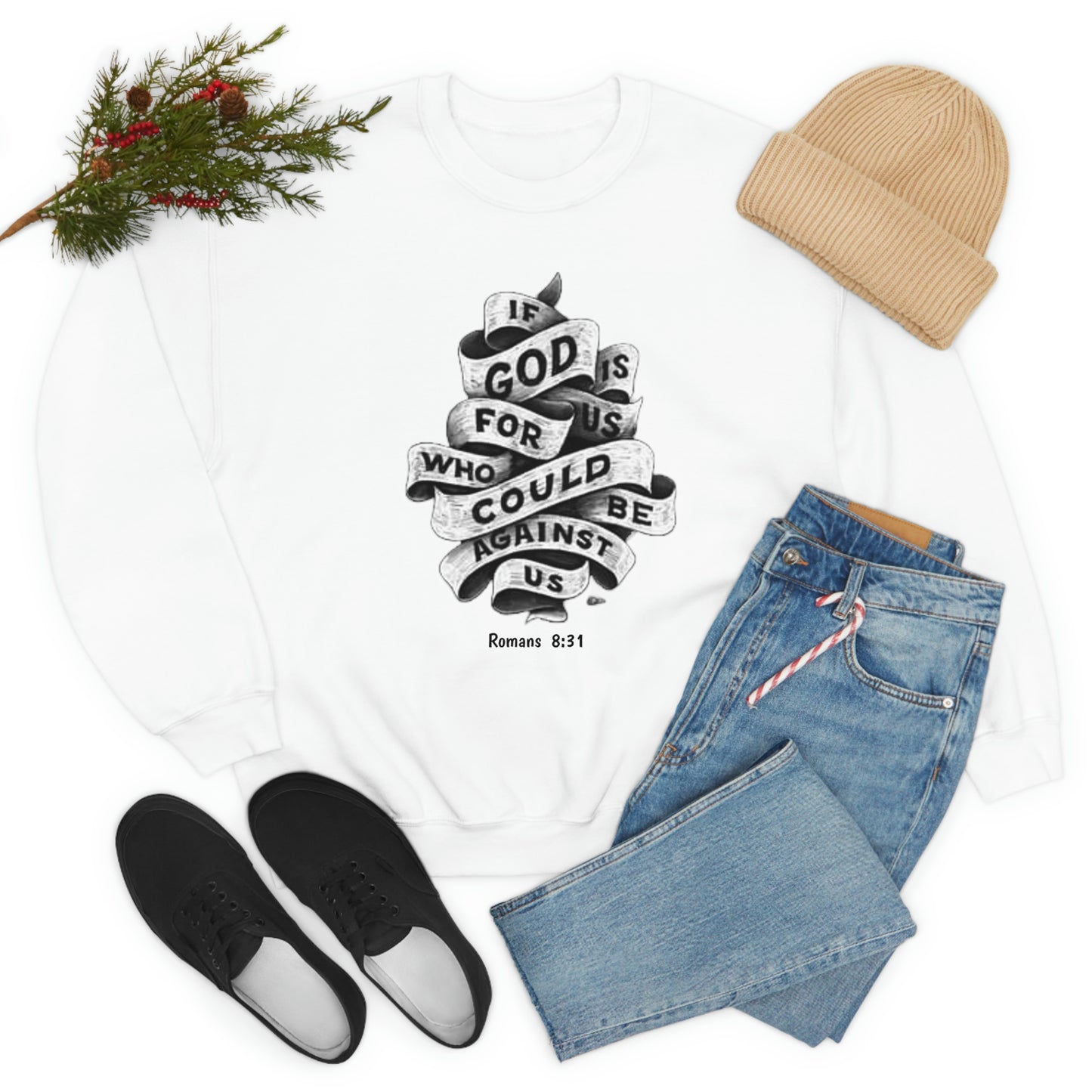 If God Is For Us Unisex Heavy Blend™ Crewneck Sweatshirt