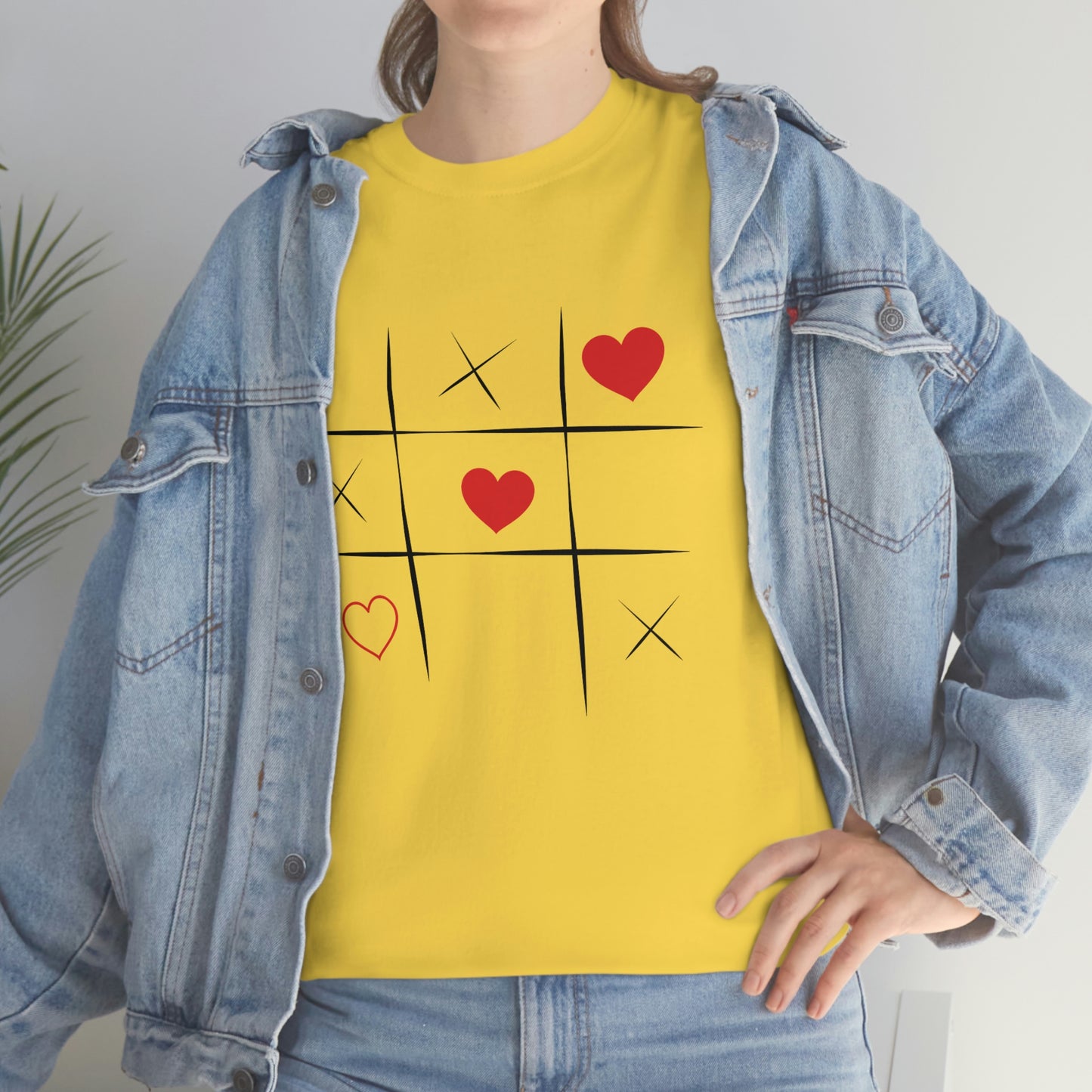 X & Hearts Unisex Heavy Cotton Tee