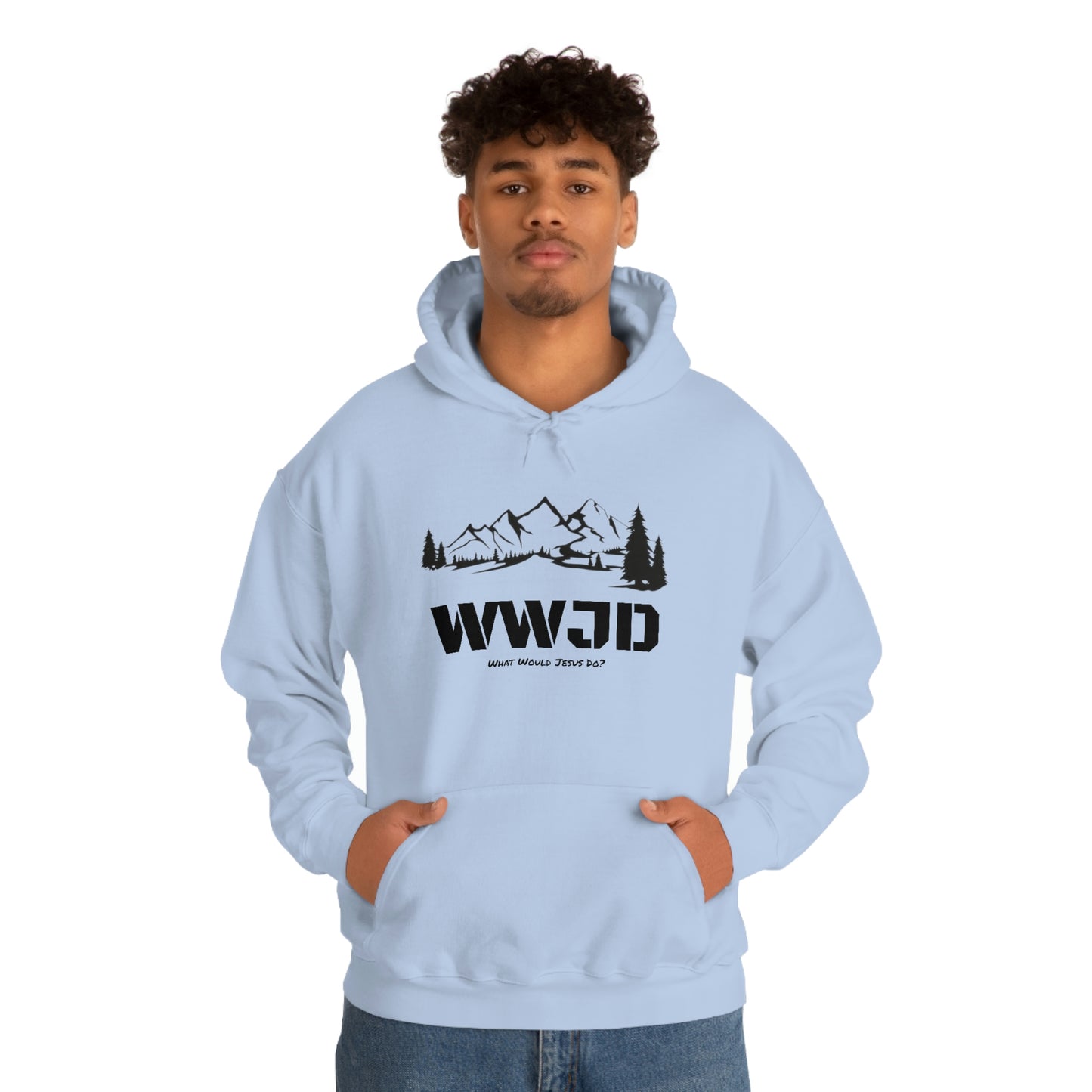 WWJD Unisex Heavy Blend™ Hooded Sweatshirt