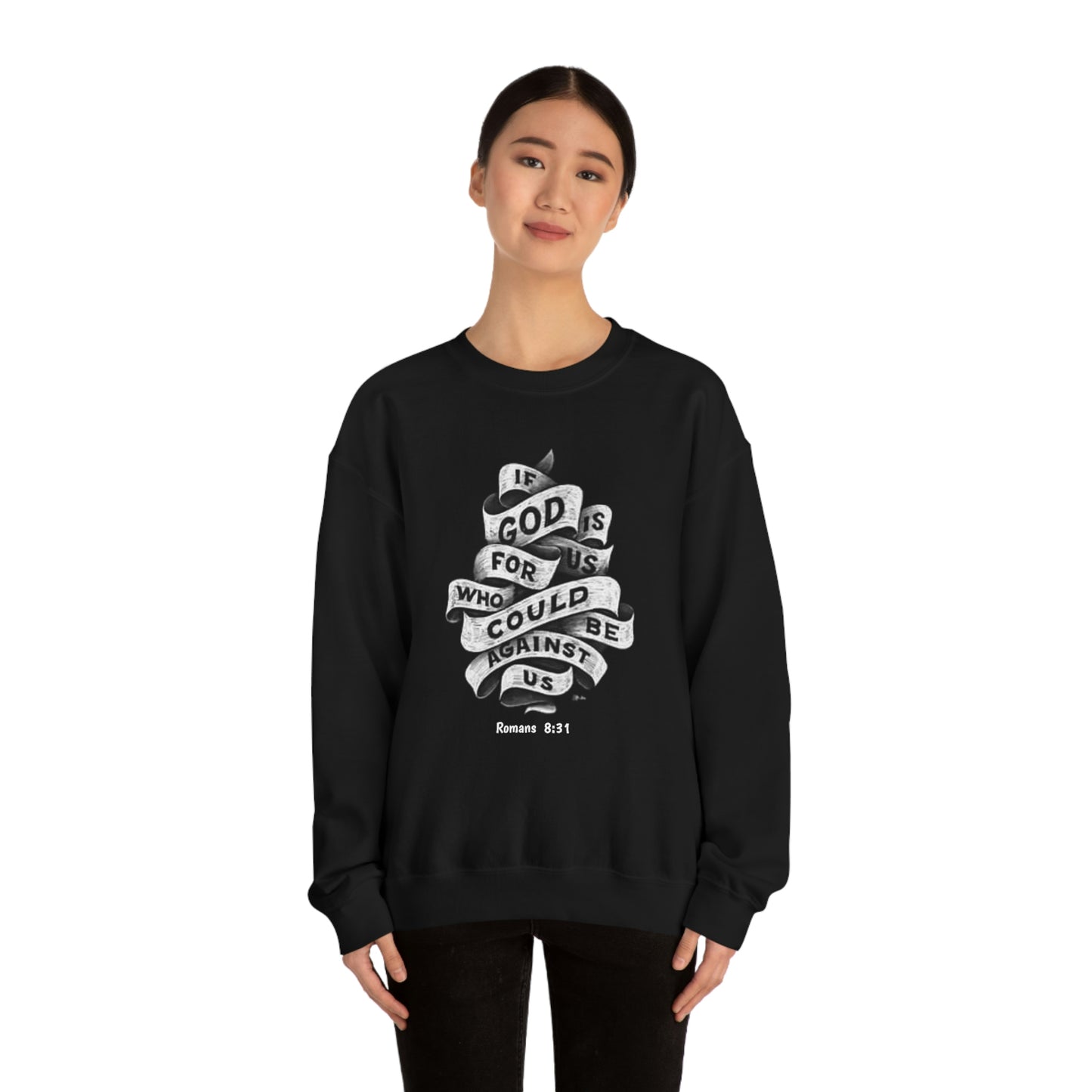 If God Is For Us Unisex Heavy Blend™ Crewneck Sweatshirt