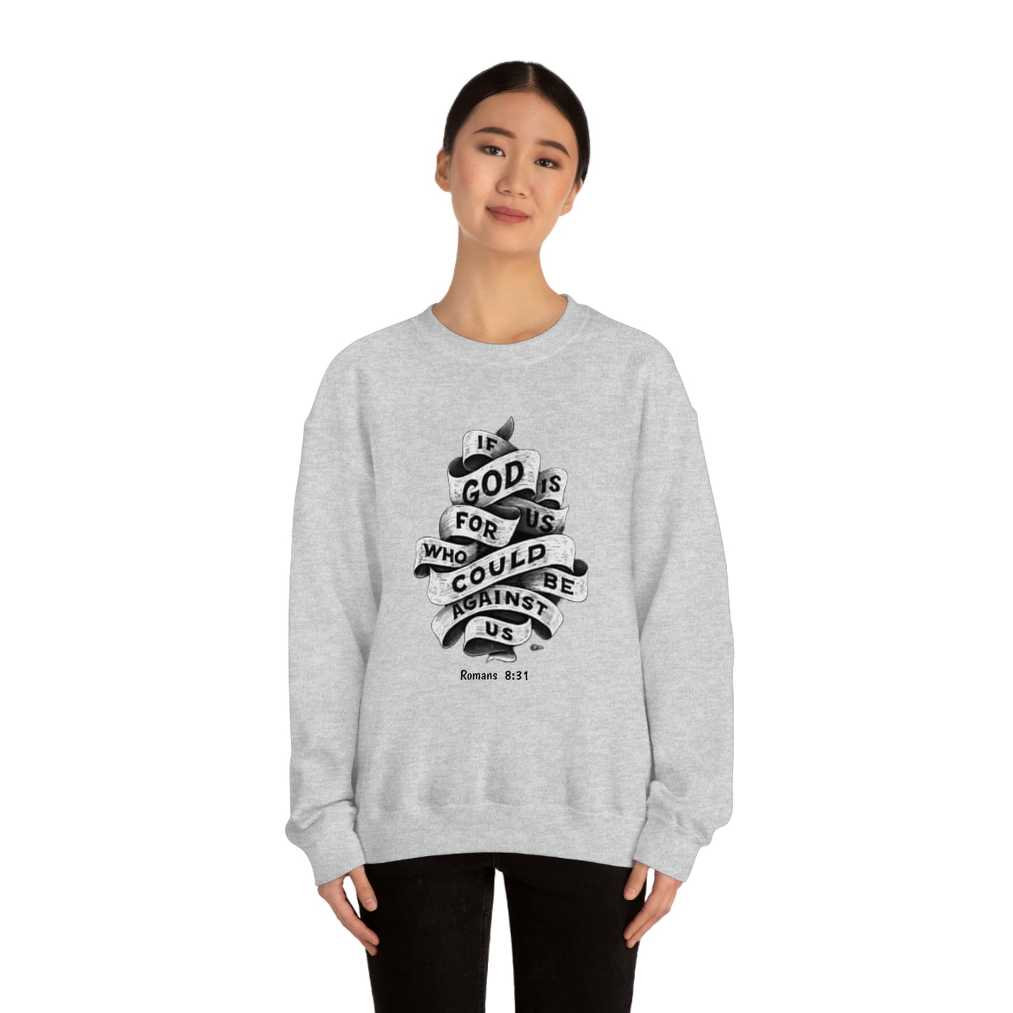 If God Is For Us Unisex Heavy Blend™ Crewneck Sweatshirt