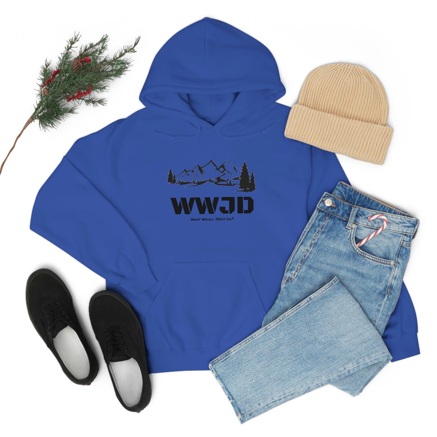 WWJD Unisex Heavy Blend™ Hooded Sweatshirt