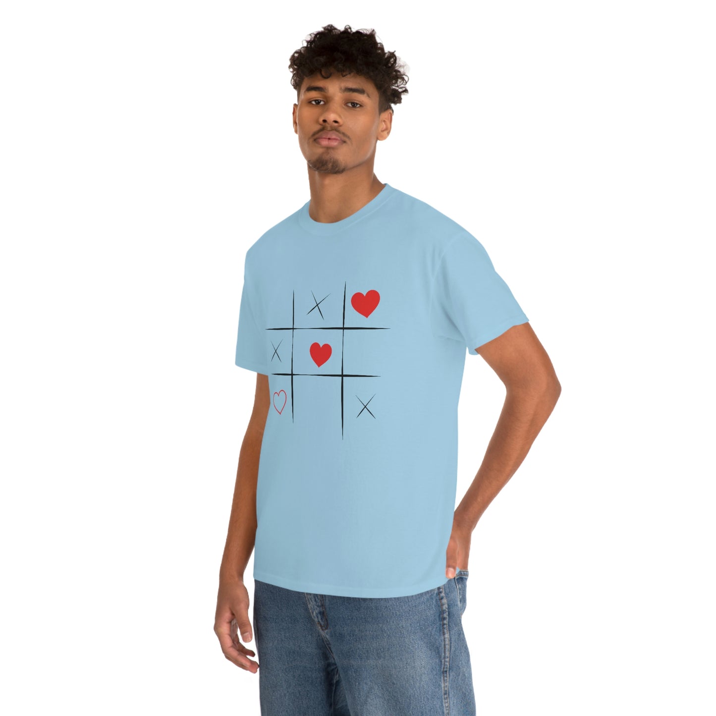 X & Hearts Unisex Heavy Cotton Tee