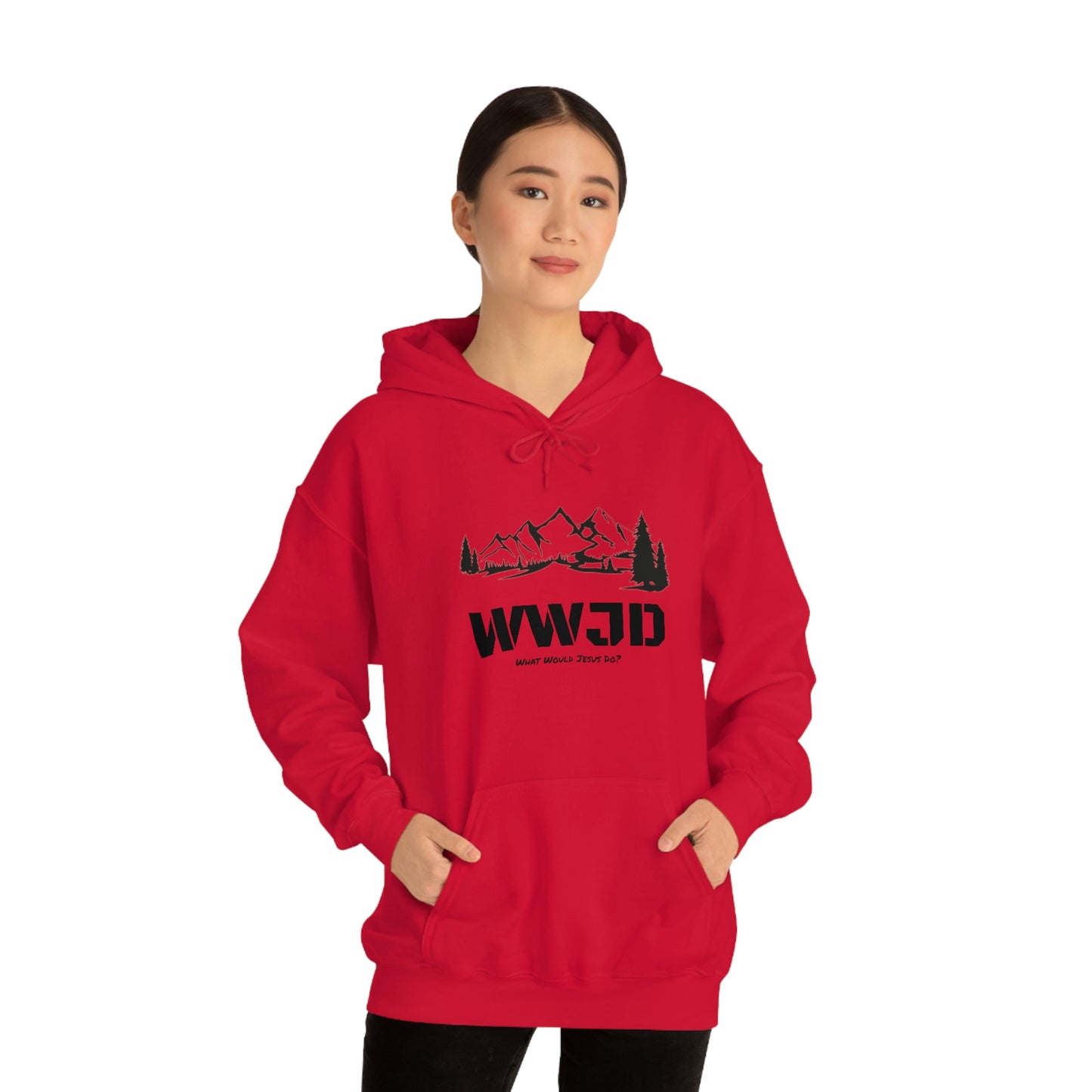 WWJD Unisex Heavy Blend™ Hooded Sweatshirt