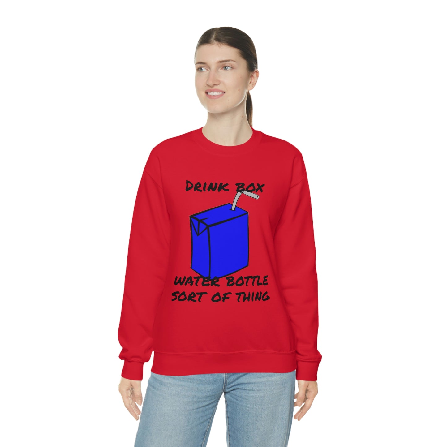 Drink Box Water Bottle Unisex Heavy Blend™ Crewneck Sweatshirt