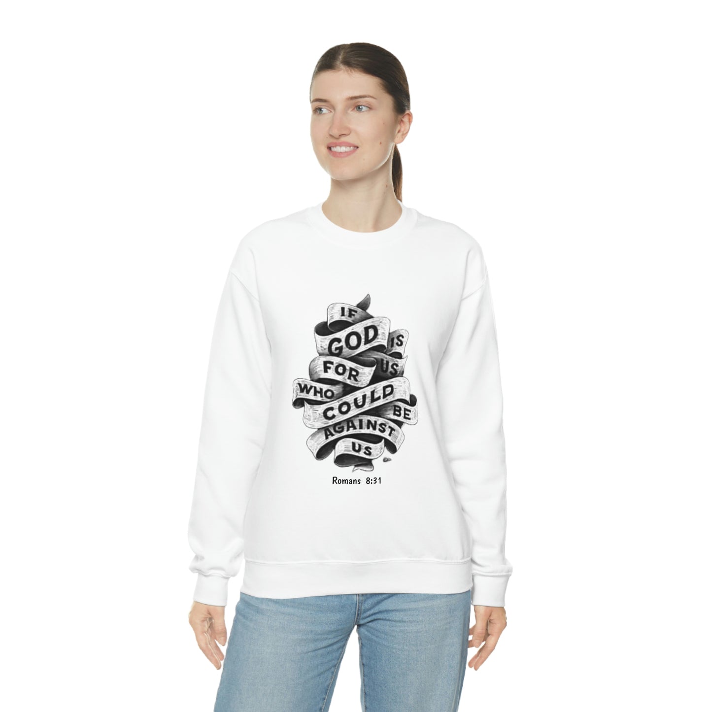 If God Is For Us Unisex Heavy Blend™ Crewneck Sweatshirt