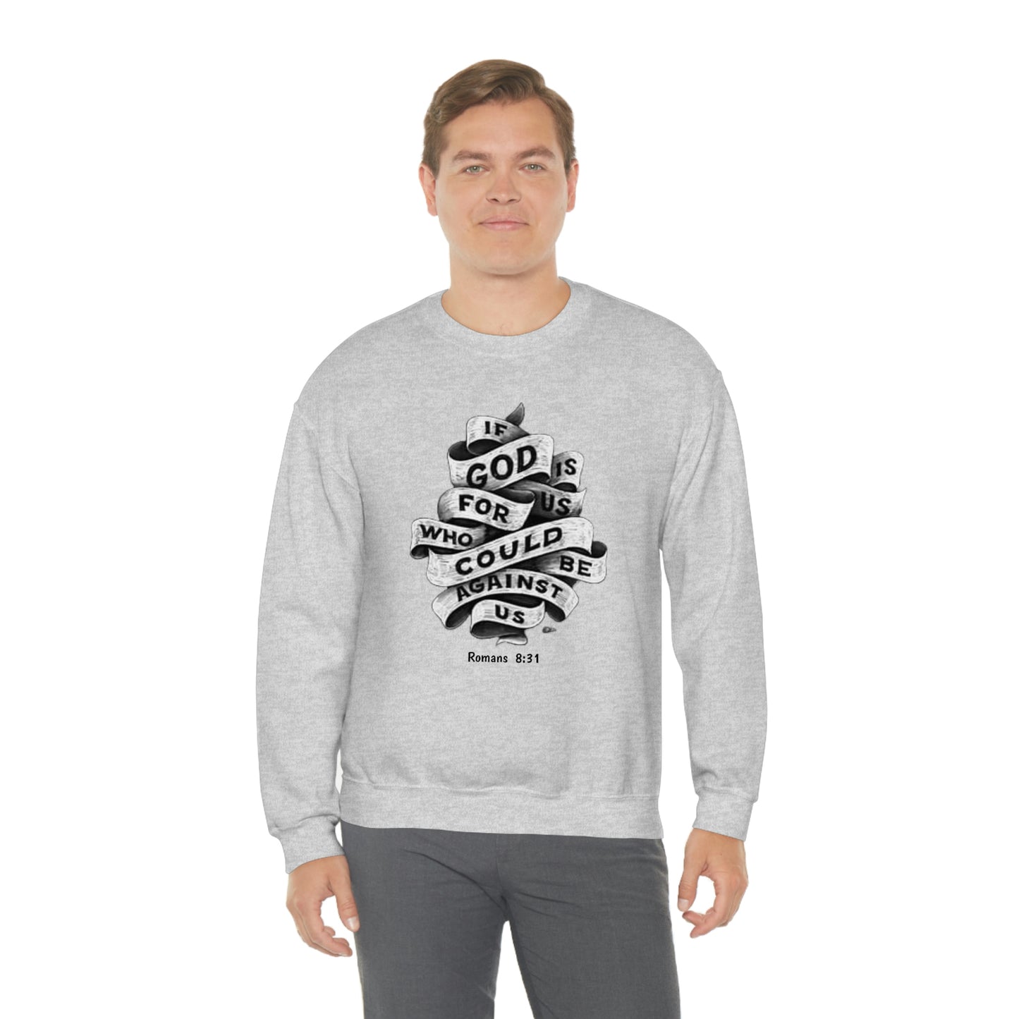 If God Is For Us Unisex Heavy Blend™ Crewneck Sweatshirt