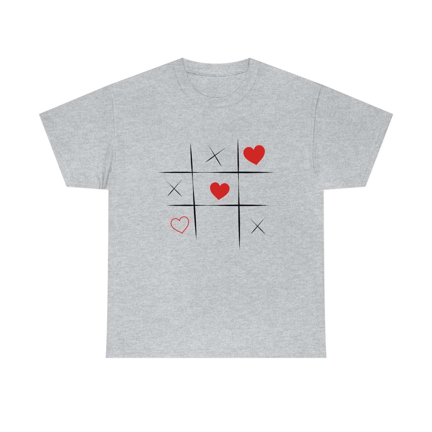 X & Hearts Unisex Heavy Cotton Tee