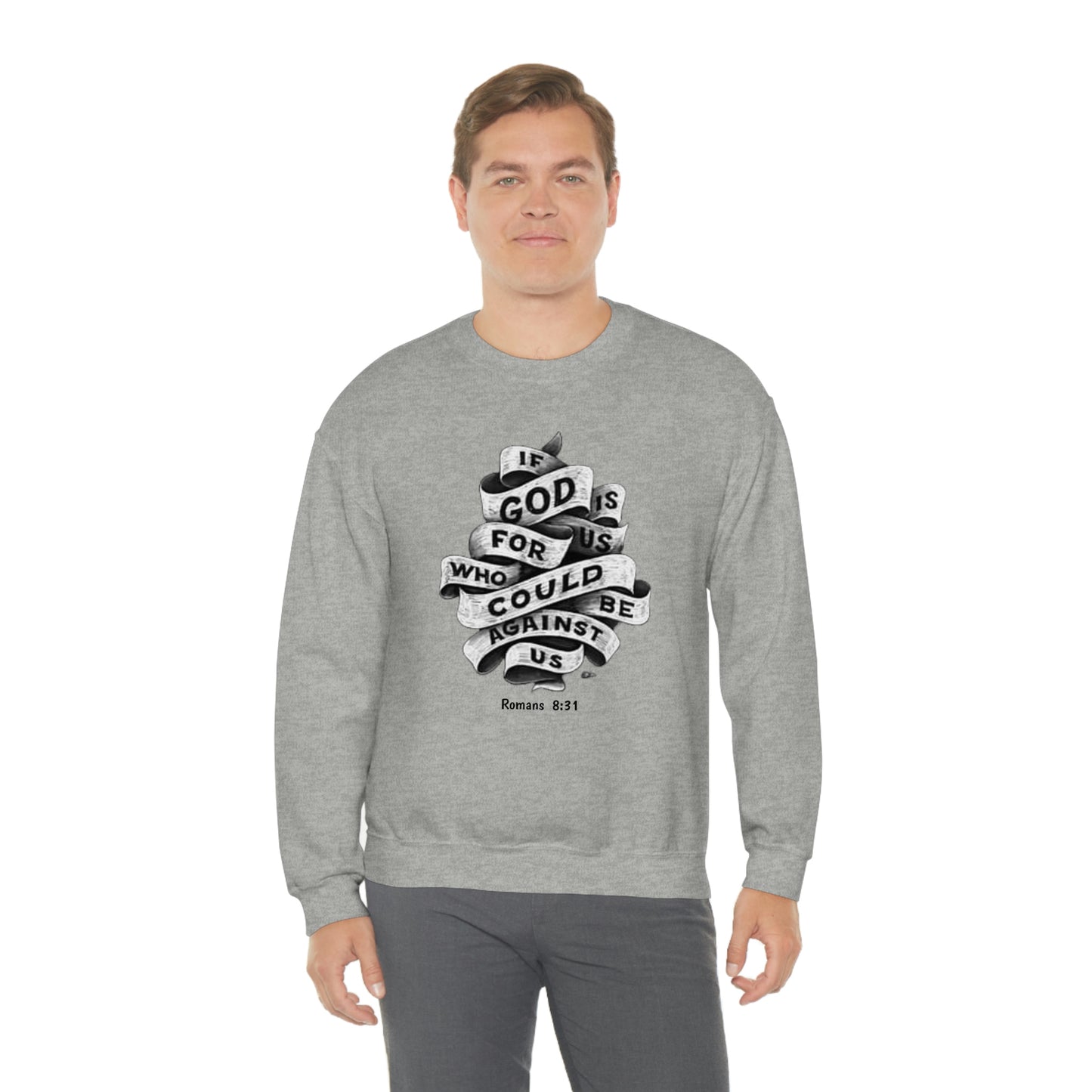 If God Is For Us Unisex Heavy Blend™ Crewneck Sweatshirt