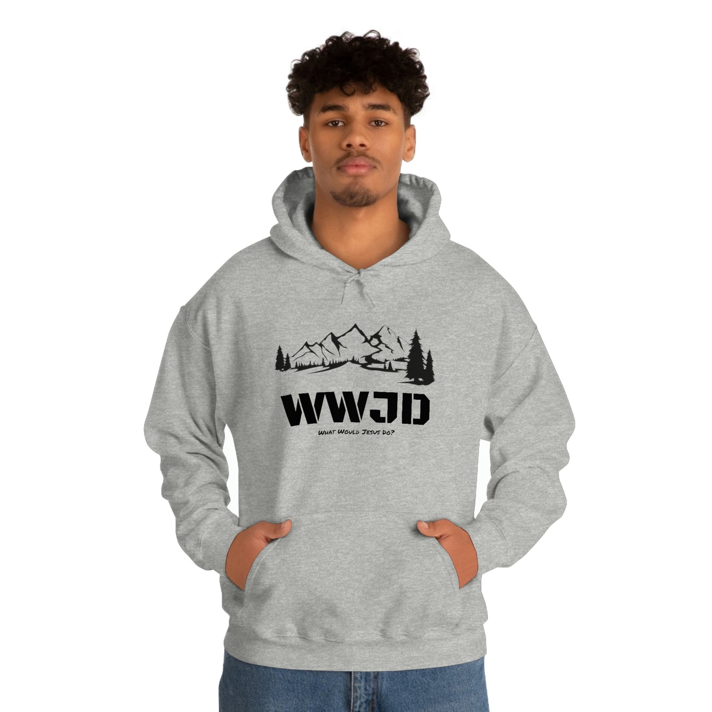 WWJD Unisex Heavy Blend™ Hooded Sweatshirt