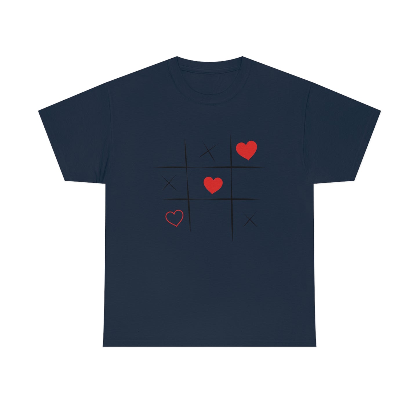 X & Hearts Unisex Heavy Cotton Tee