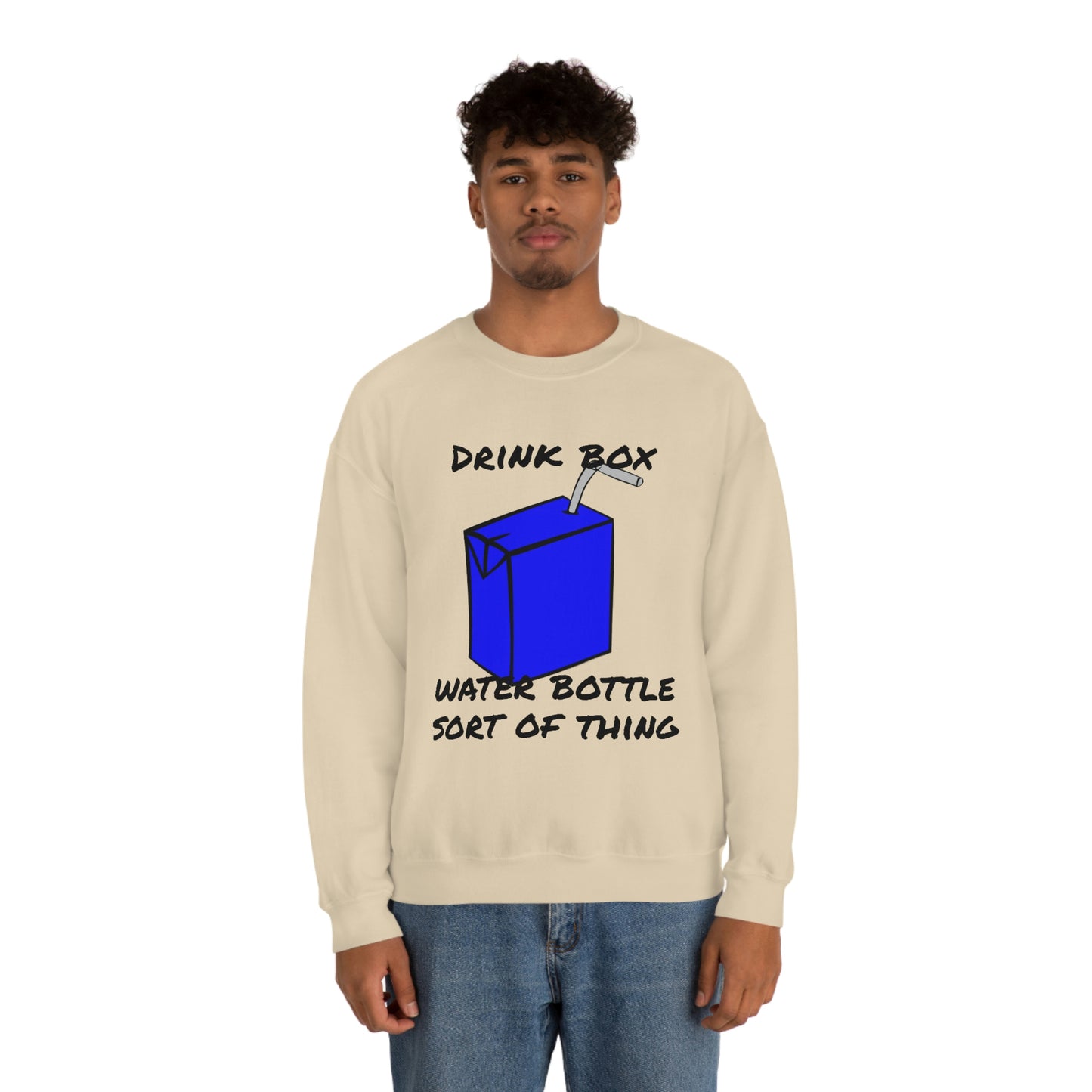 Drink Box Water Bottle Unisex Heavy Blend™ Crewneck Sweatshirt