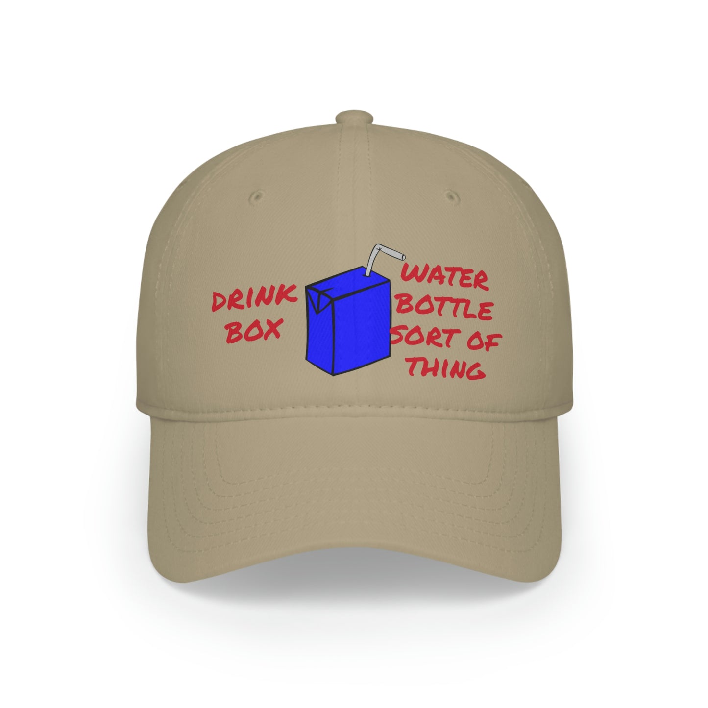 Drink Box Water Bottle Low Profile Baseball Cap