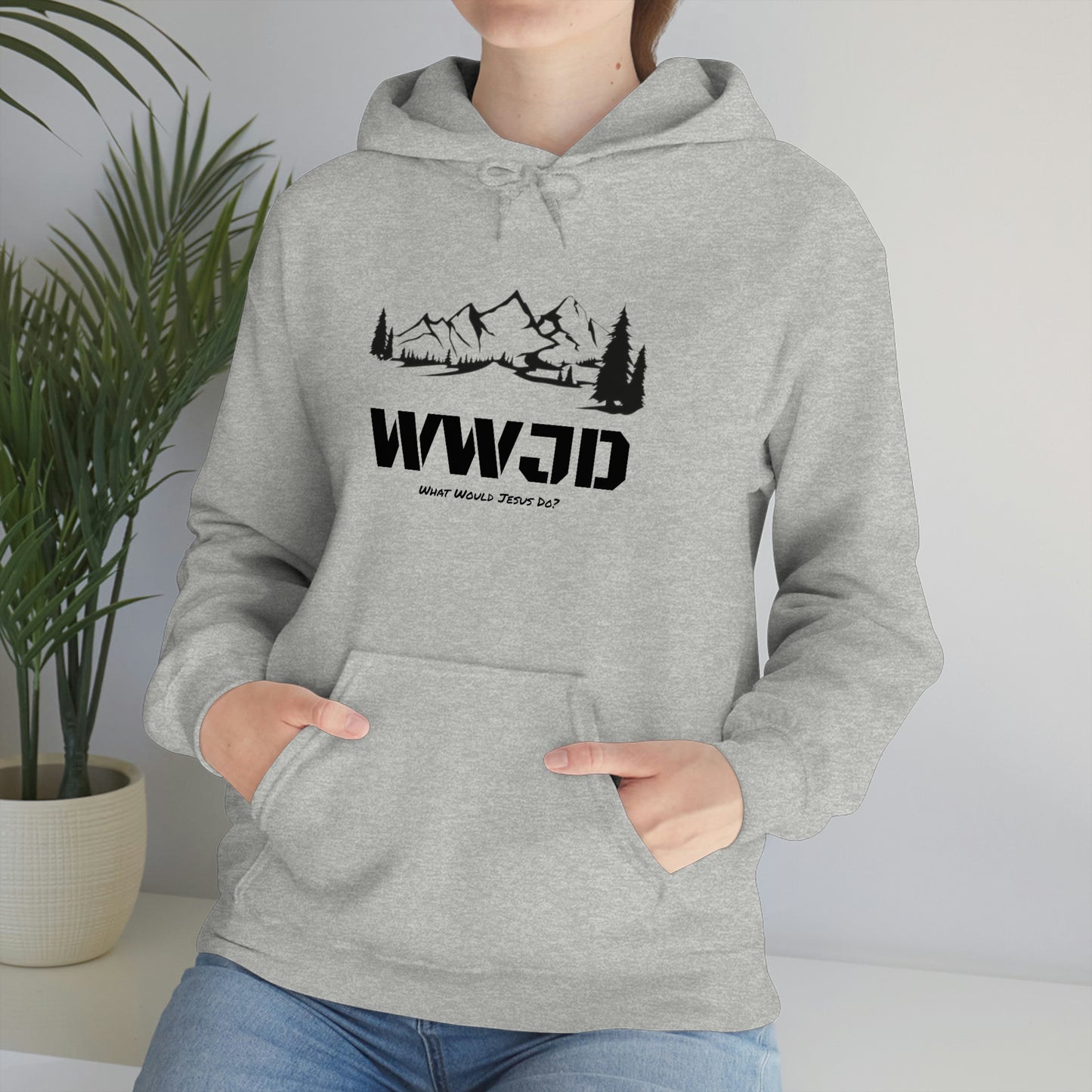 WWJD Unisex Heavy Blend™ Hooded Sweatshirt