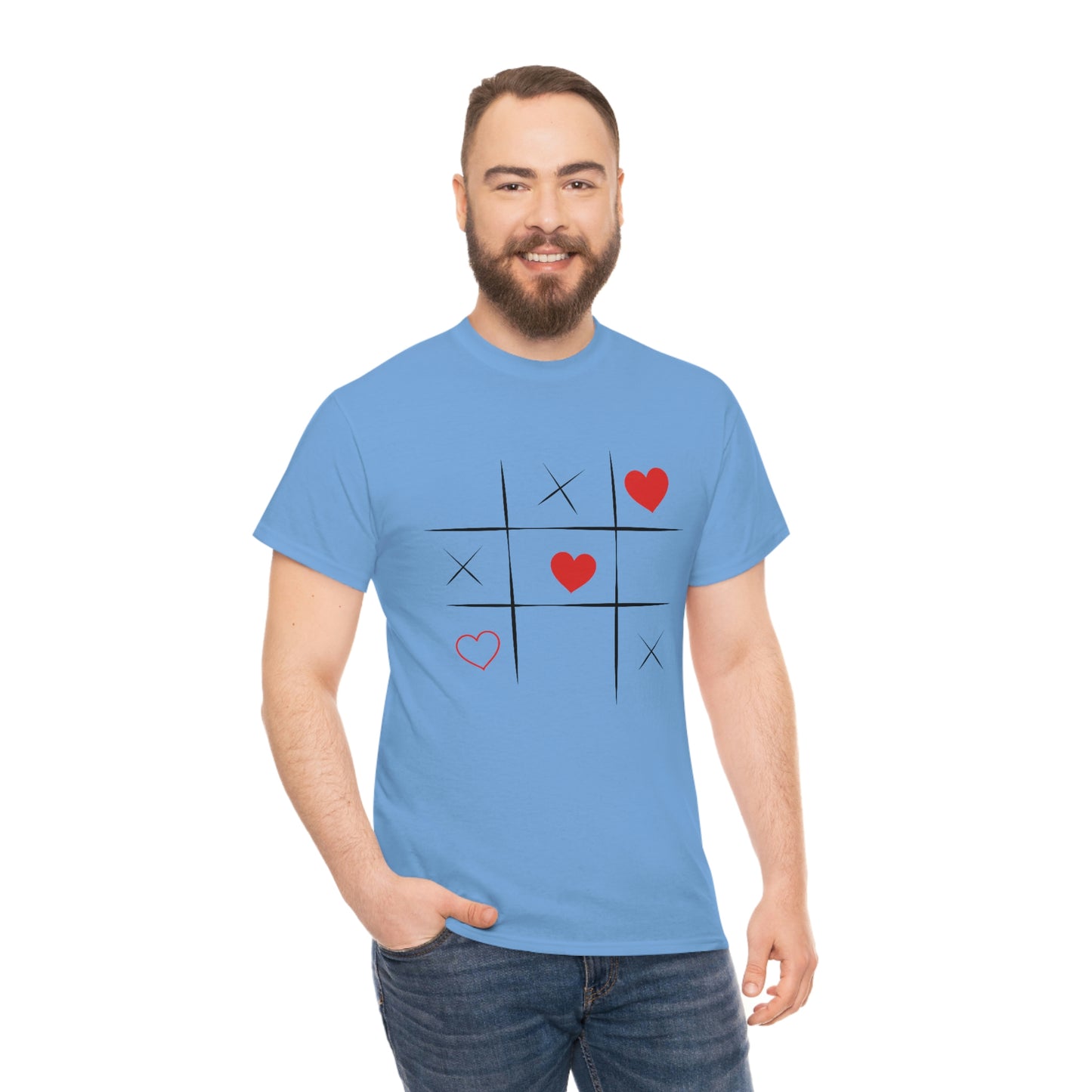 X & Hearts Unisex Heavy Cotton Tee