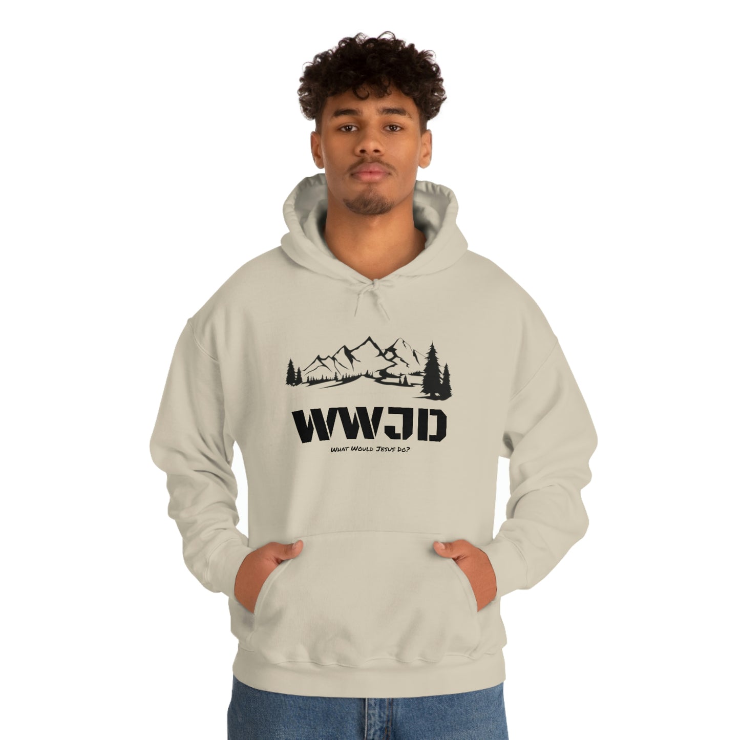 WWJD Unisex Heavy Blend™ Hooded Sweatshirt