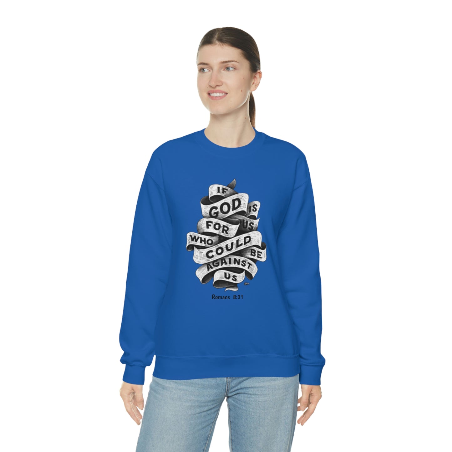 If God Is For Us Unisex Heavy Blend™ Crewneck Sweatshirt