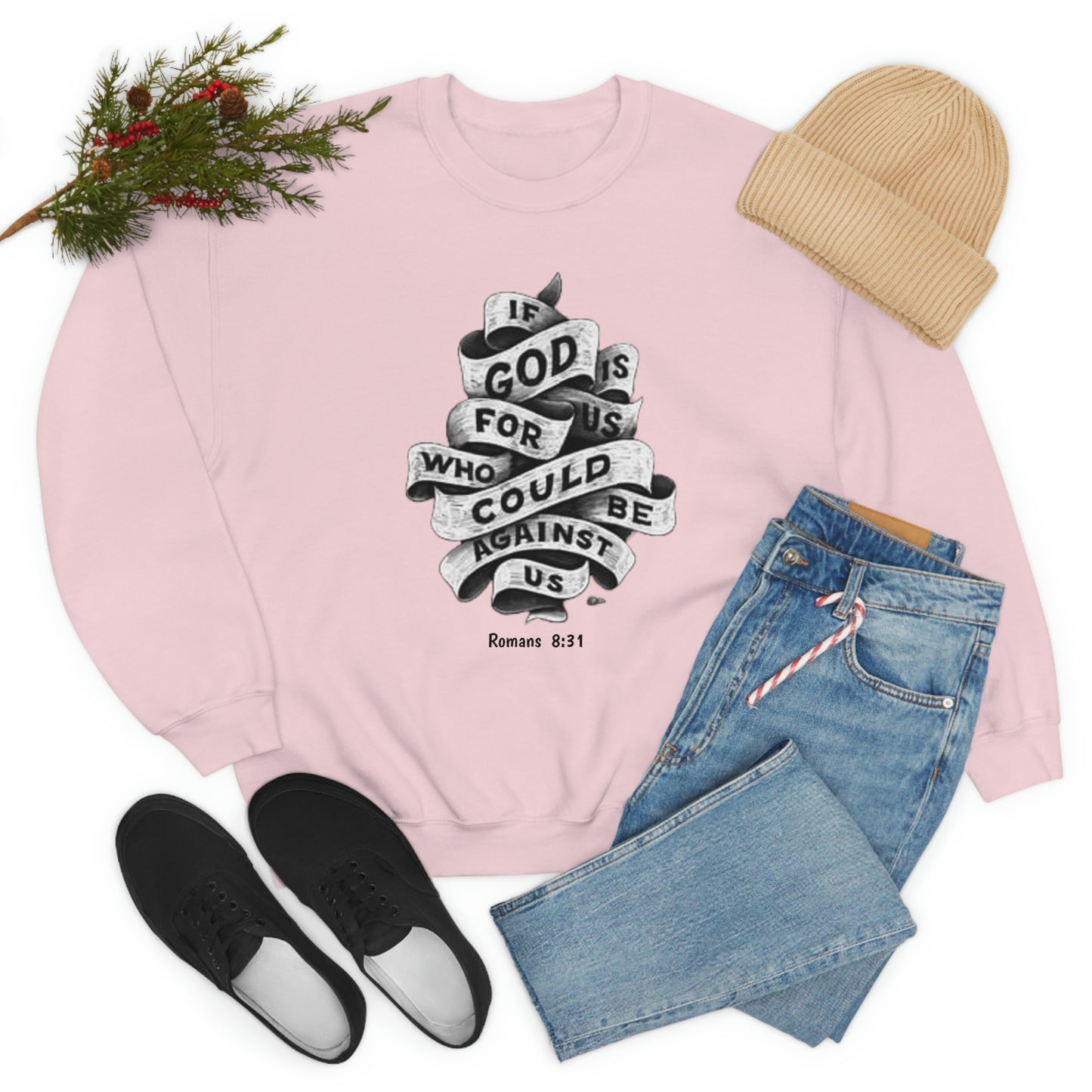 If God Is For Us Unisex Heavy Blend™ Crewneck Sweatshirt