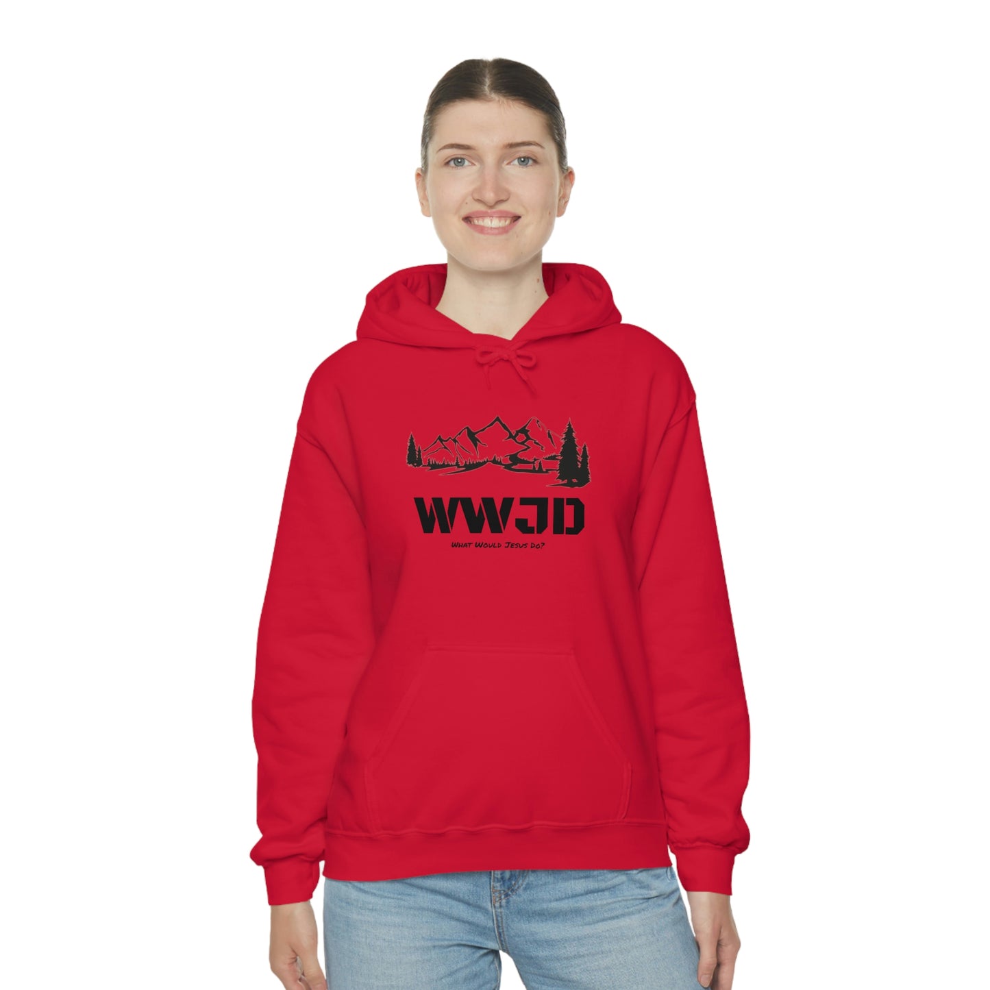 WWJD Unisex Heavy Blend™ Hooded Sweatshirt