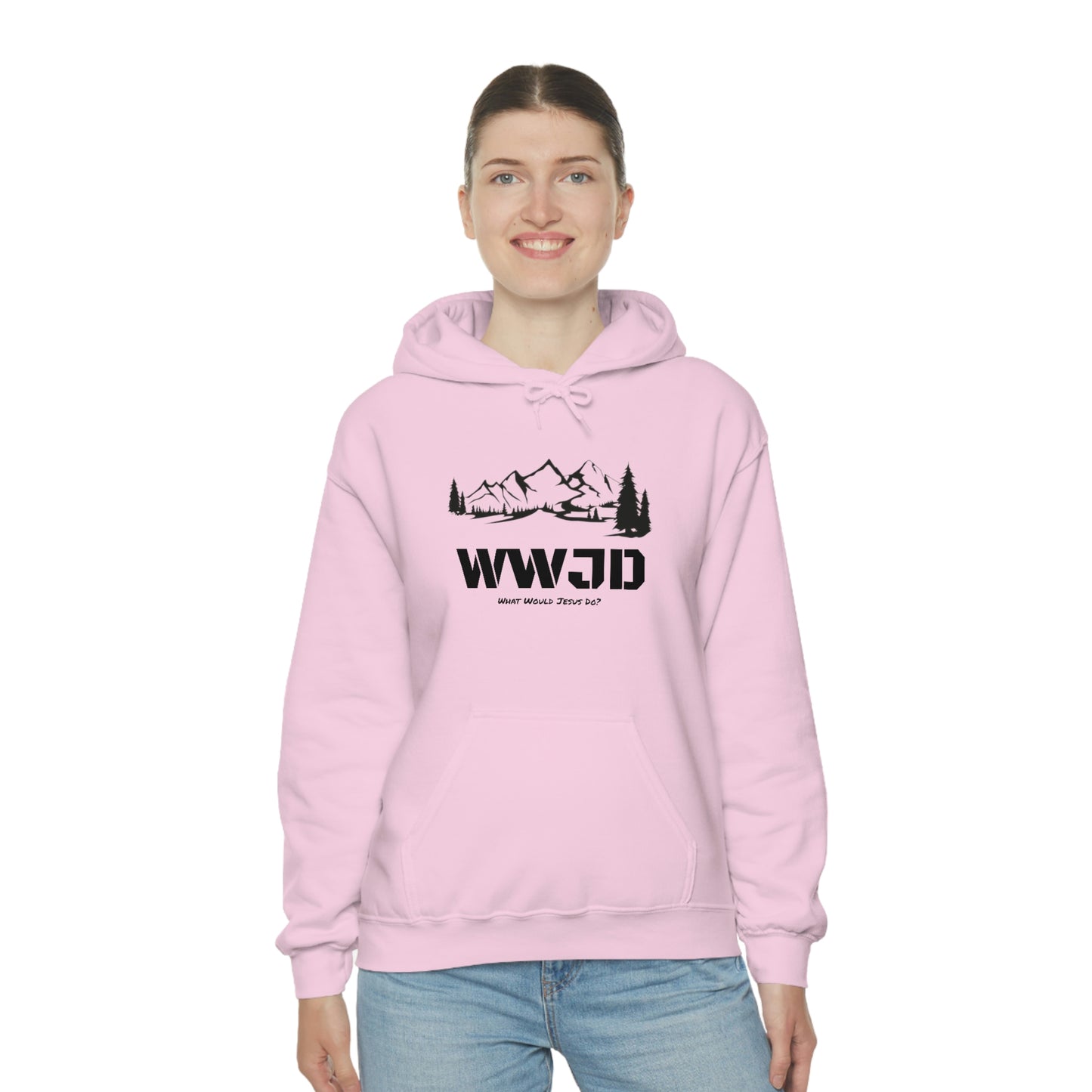 WWJD Unisex Heavy Blend™ Hooded Sweatshirt