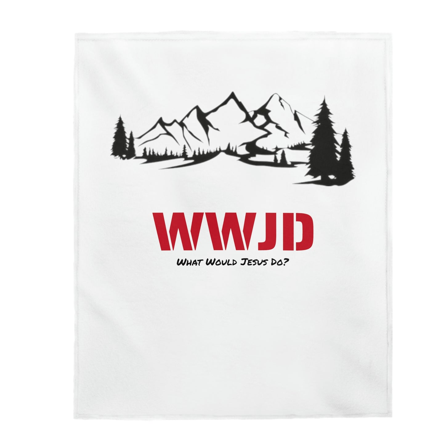 WWJD Velveteen Plush Blanket