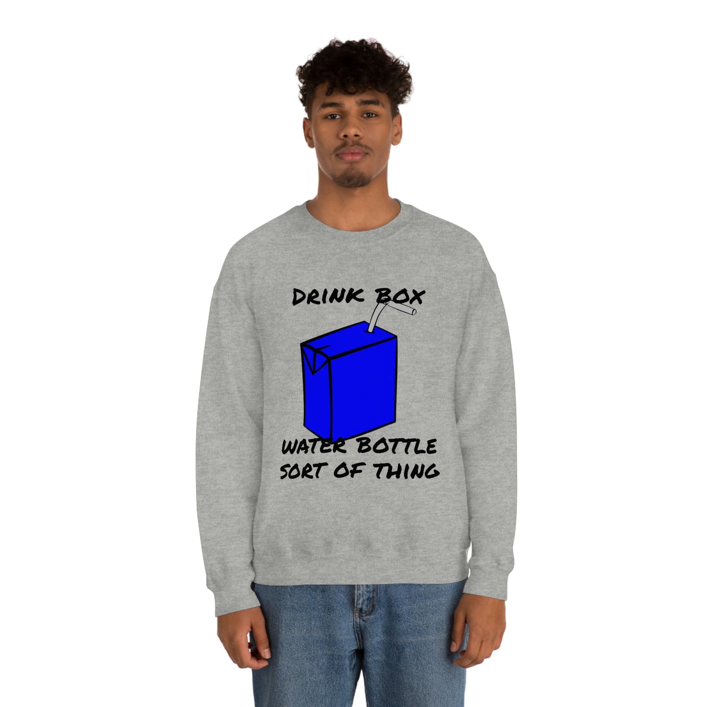 Drink Box Water Bottle Unisex Heavy Blend™ Crewneck Sweatshirt