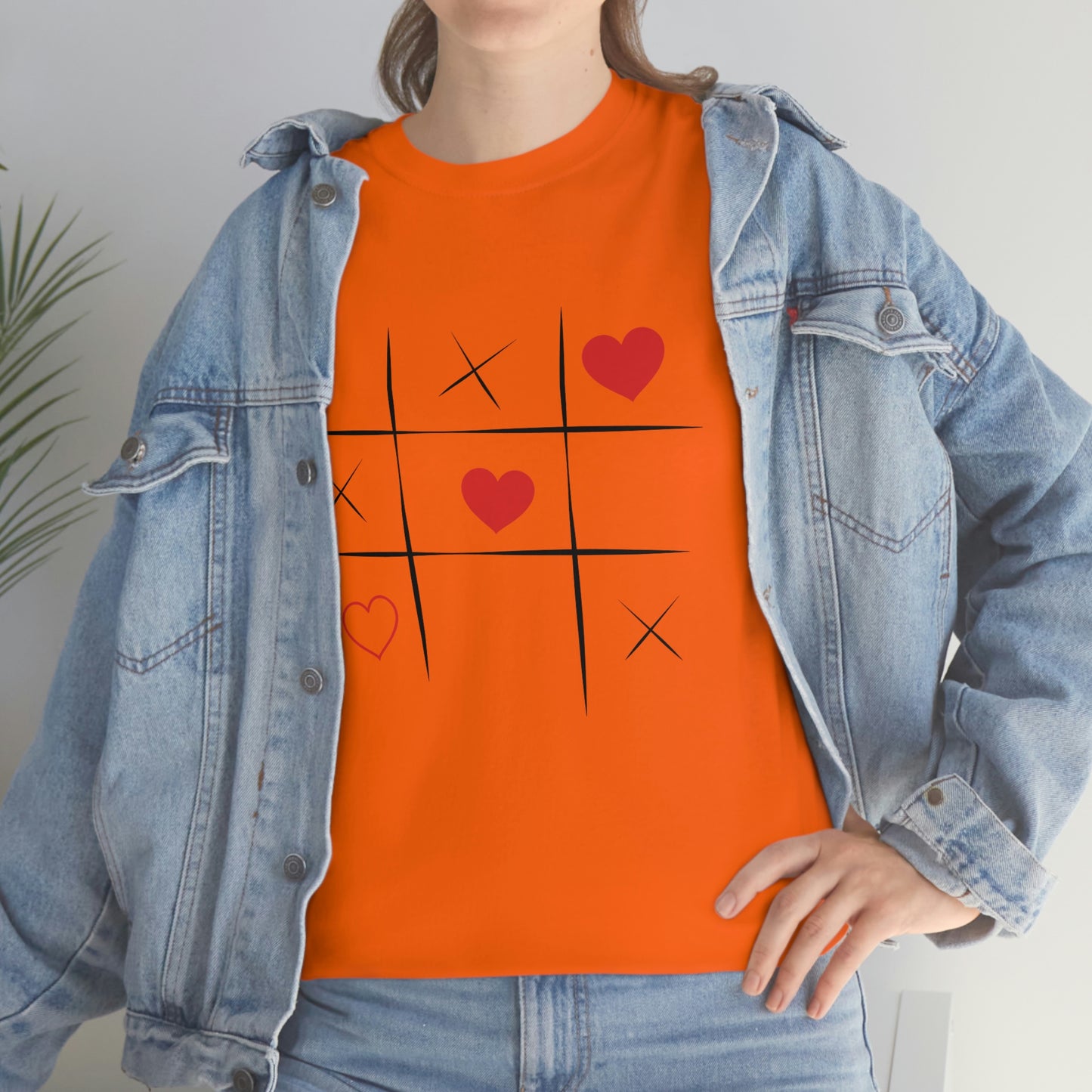 X & Hearts Unisex Heavy Cotton Tee