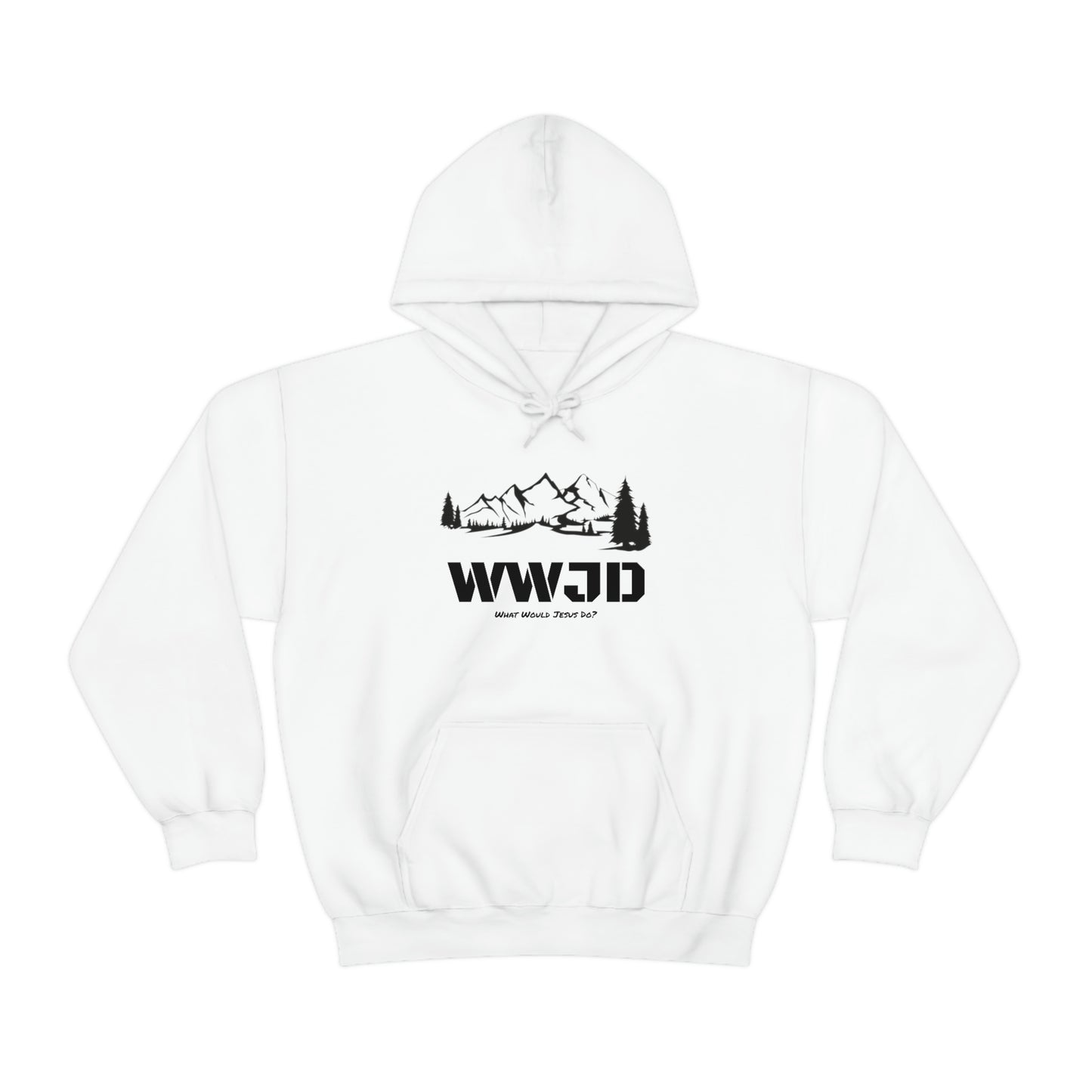 WWJD Unisex Heavy Blend™ Hooded Sweatshirt