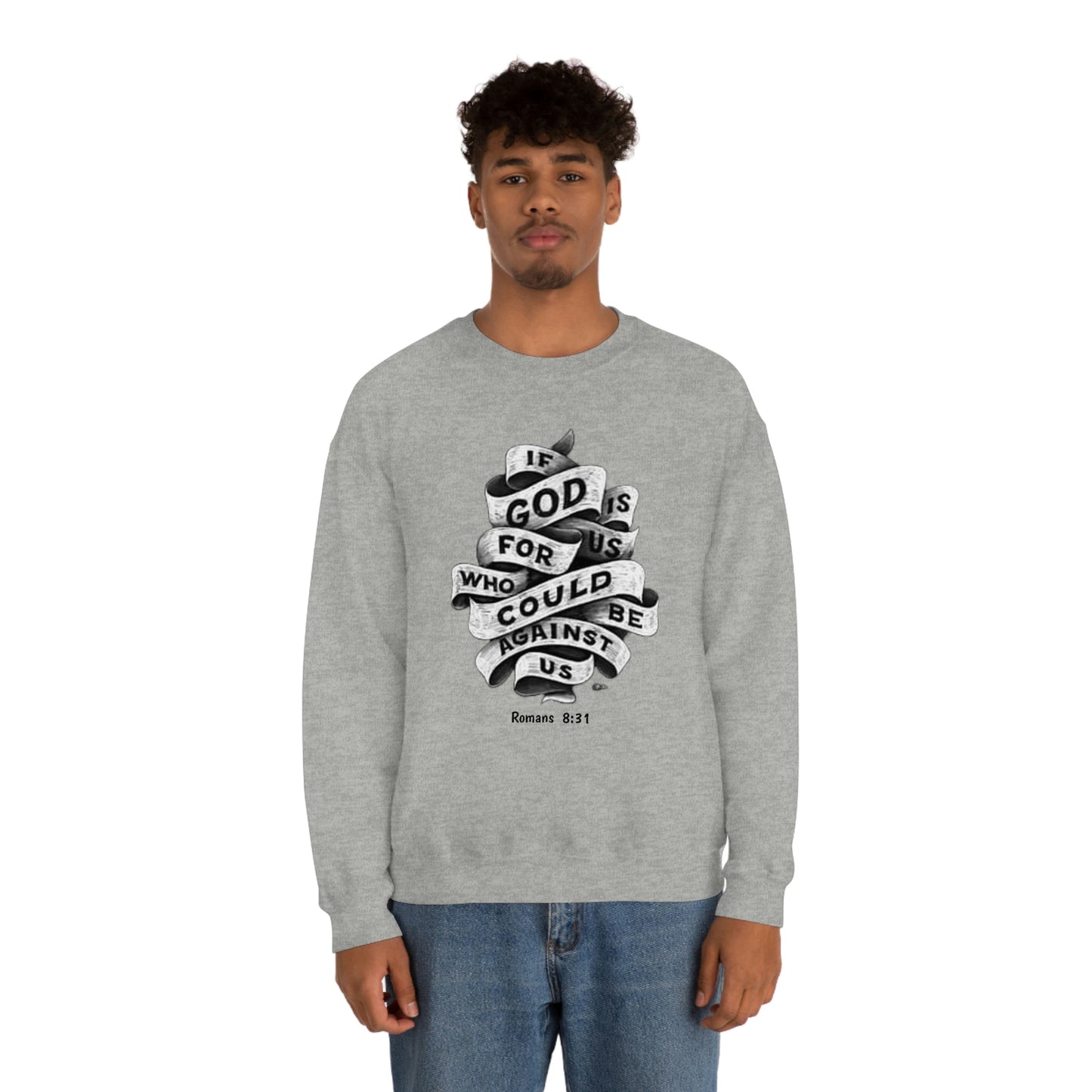 If God Is For Us Unisex Heavy Blend™ Crewneck Sweatshirt