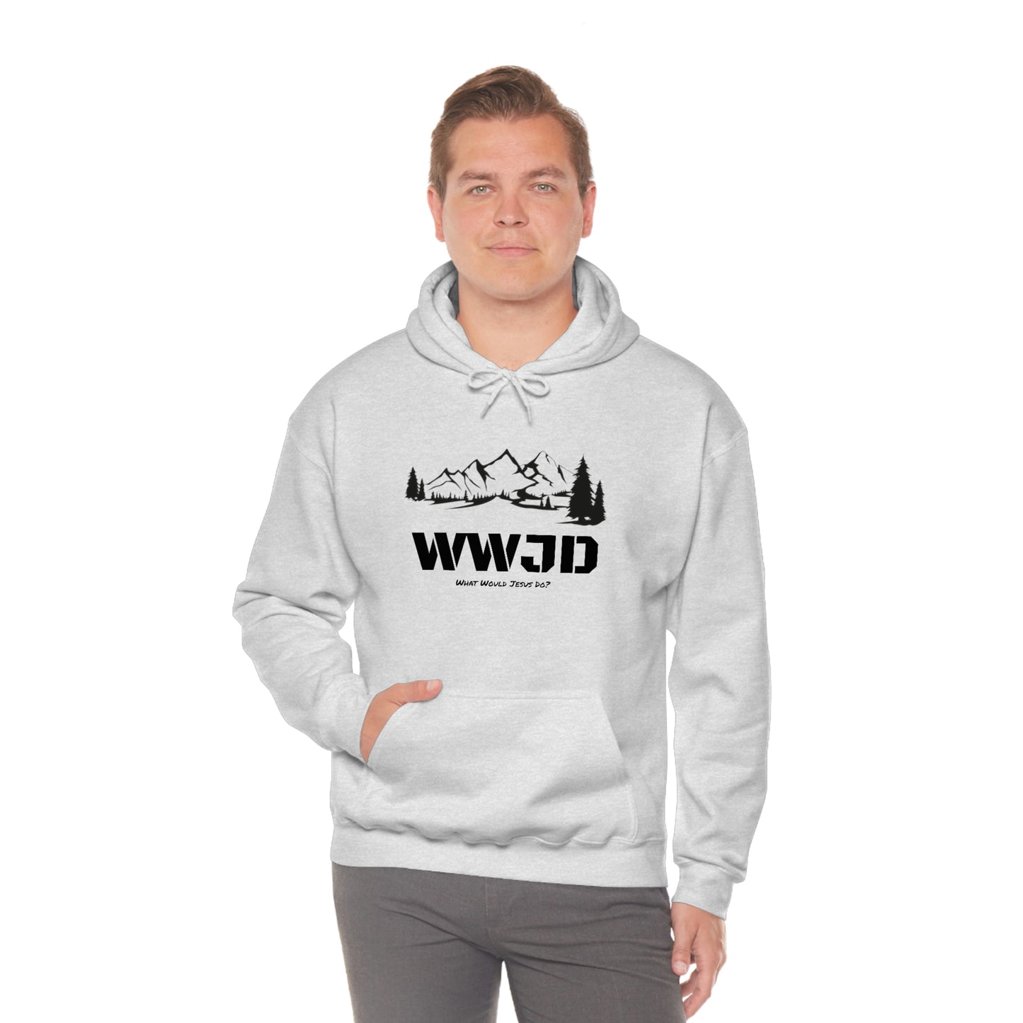 WWJD Unisex Heavy Blend™ Hooded Sweatshirt