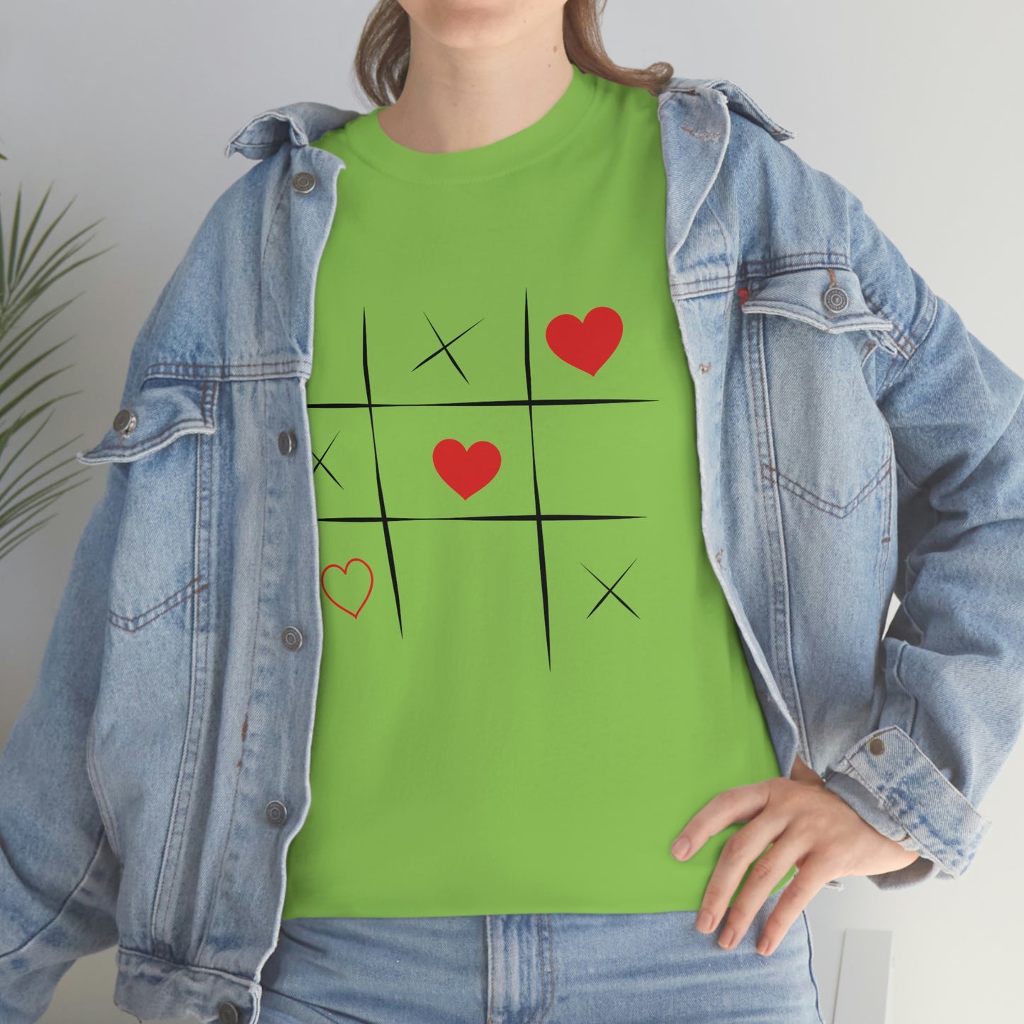 X & Hearts Unisex Heavy Cotton Tee