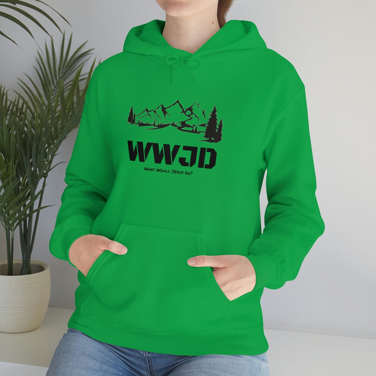 WWJD Unisex Heavy Blend™ Hooded Sweatshirt